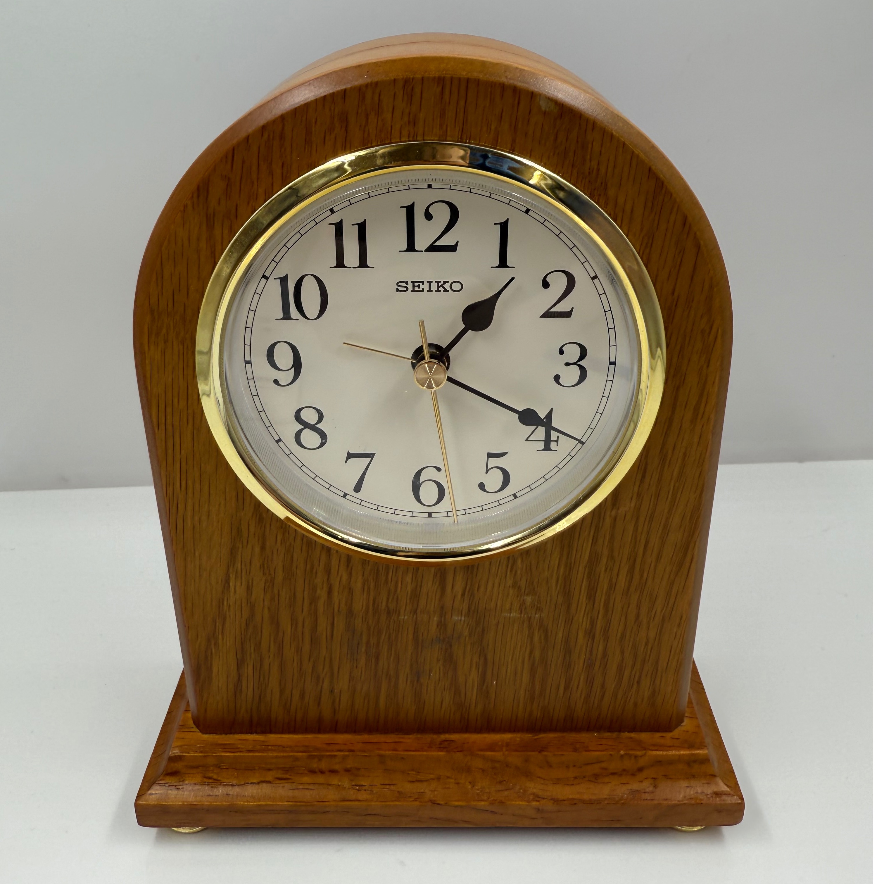 Product photo for SEIKO WOODEN CARRIAGE CLOCK - QXE031BKKHE