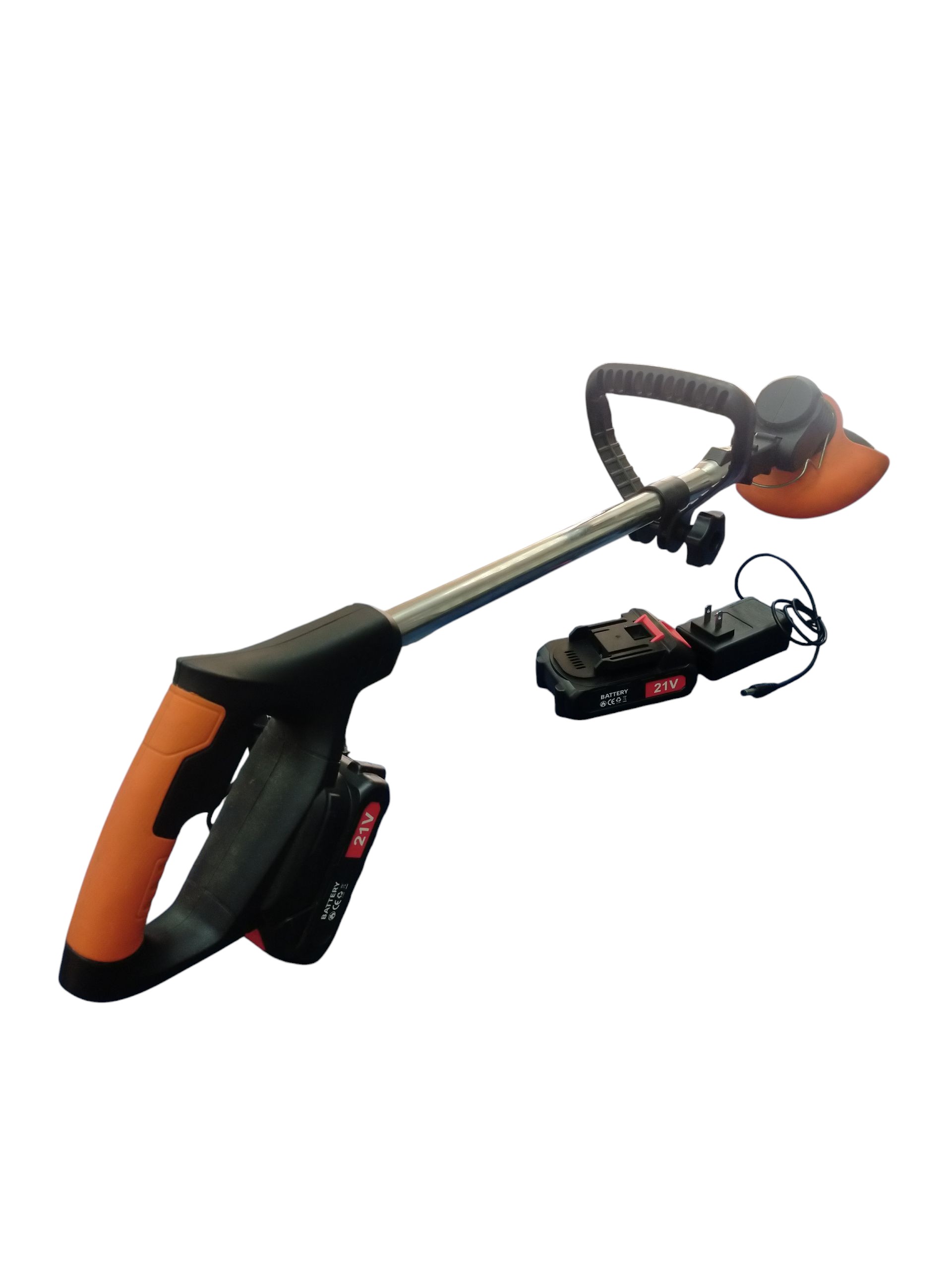 Product photo for Cordless Grass Trimmer + 2 21v Batteries