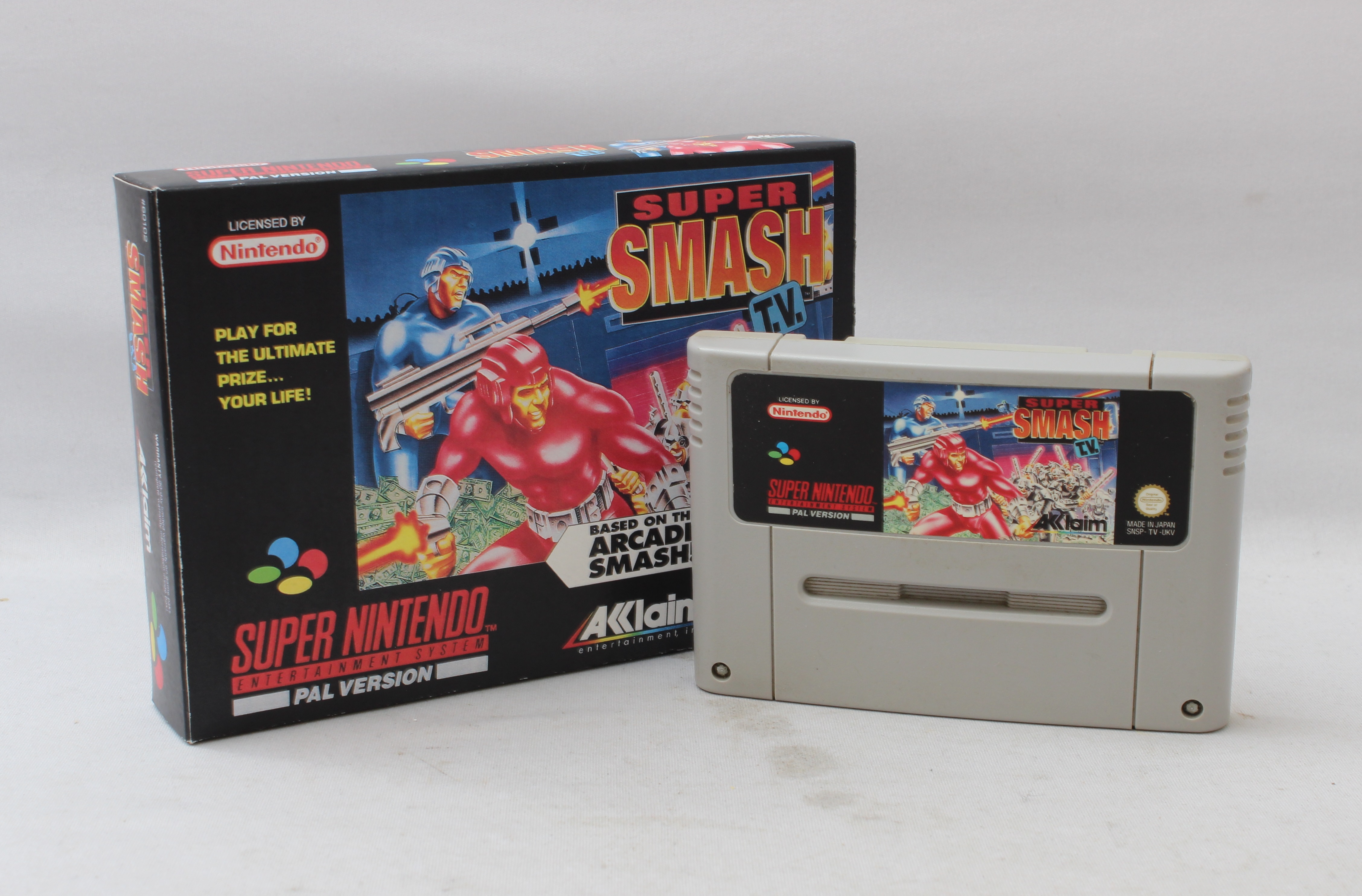 Product photo for Nintendo Super Smash TV SNES Video Game - Boxed (G)