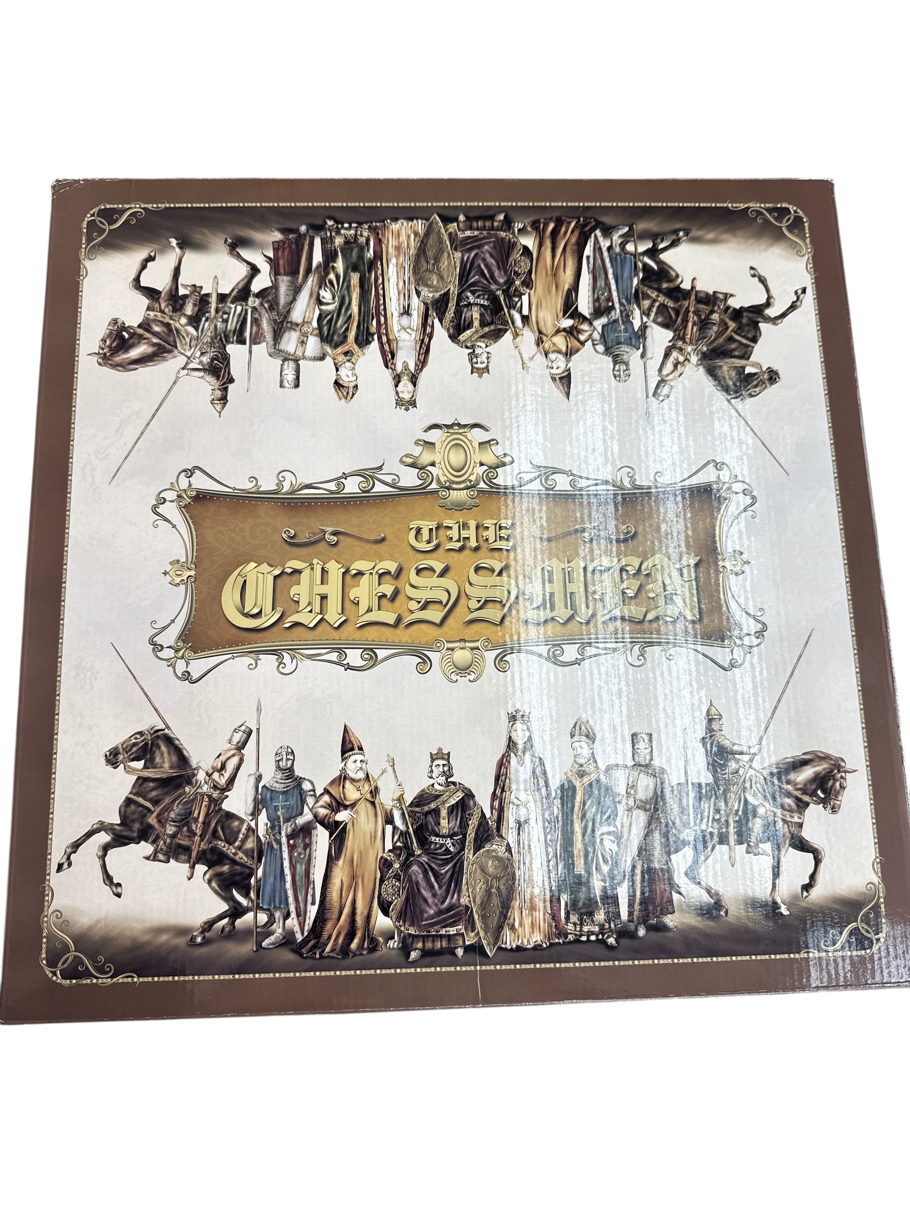 Product photo for The Chessmen Crusades Chess Set - Medieval Theme Open Box (Complete Contents)