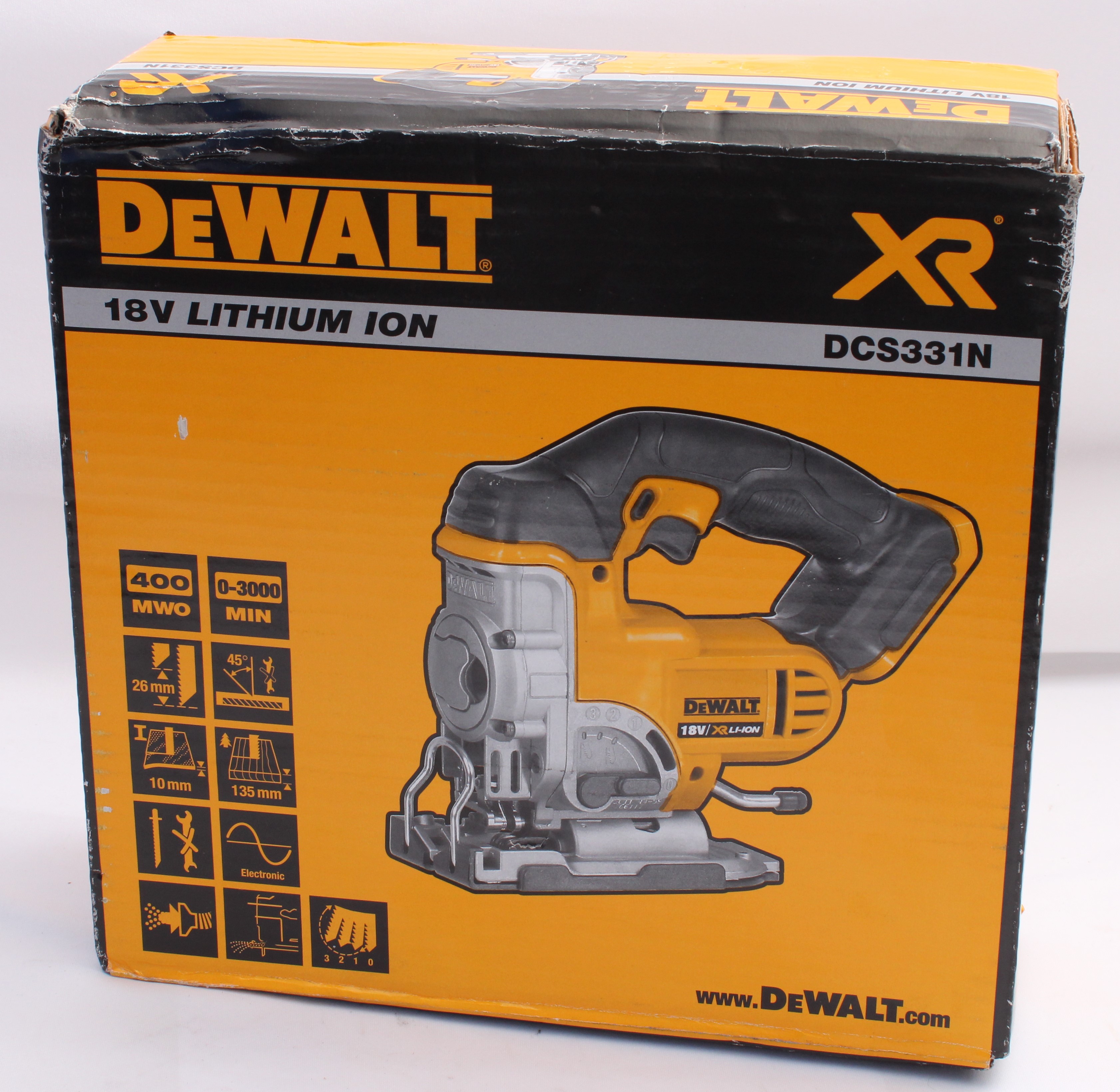 Product photo for DeWalt 18V XR Li-ion Cordless Jigsaw - DCS331N Body Only (NR)
