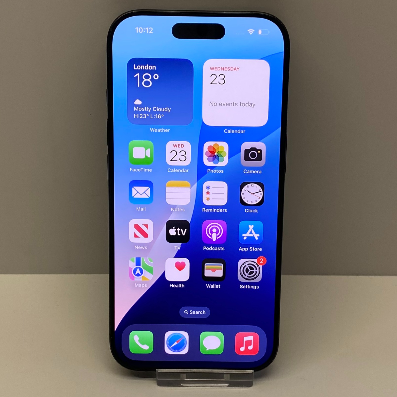 Product photo for Apple iPhone 16 Pro Unlocked Model A3293 128GB in Black