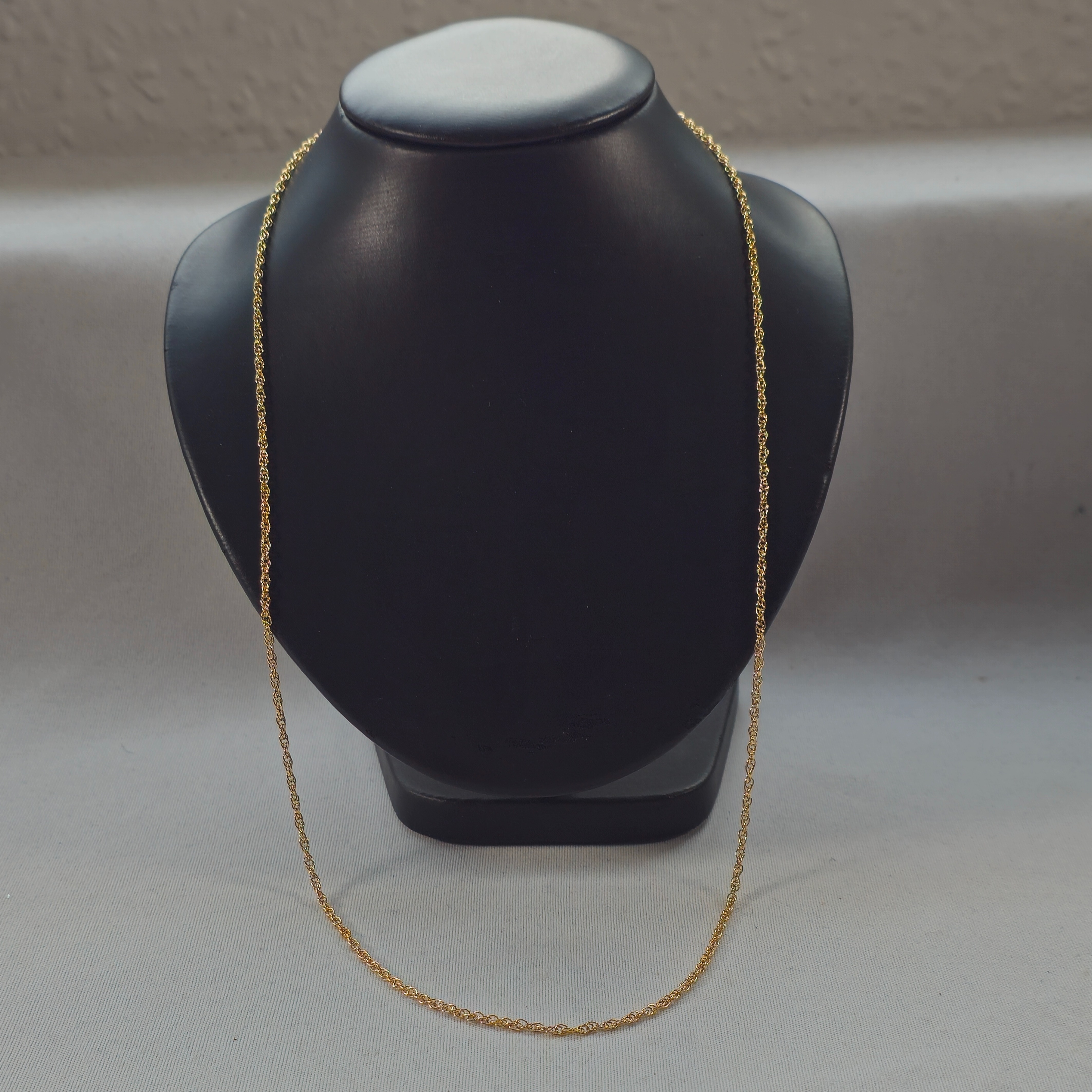 Product photo for 9ct Gold Cable Rope Chain 24