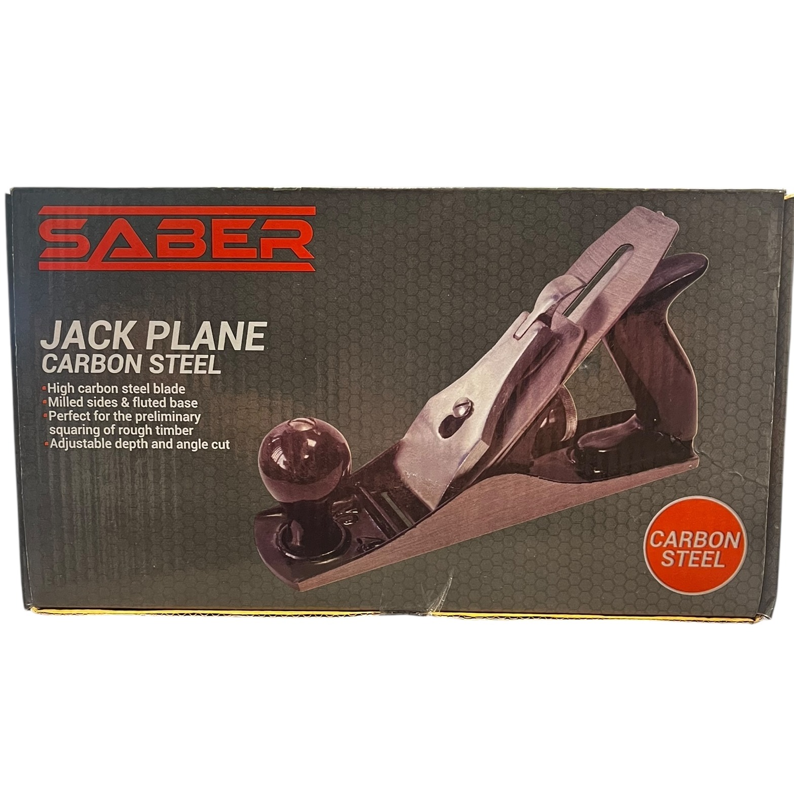 Product photo for New: Saber Jack Plane - Carbon Steel (Blade Quick Release, Cut Depth Adjuster)