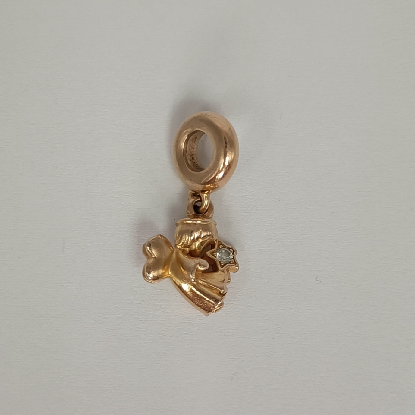 Product photo for Rose Gold Angel Pandora Charm