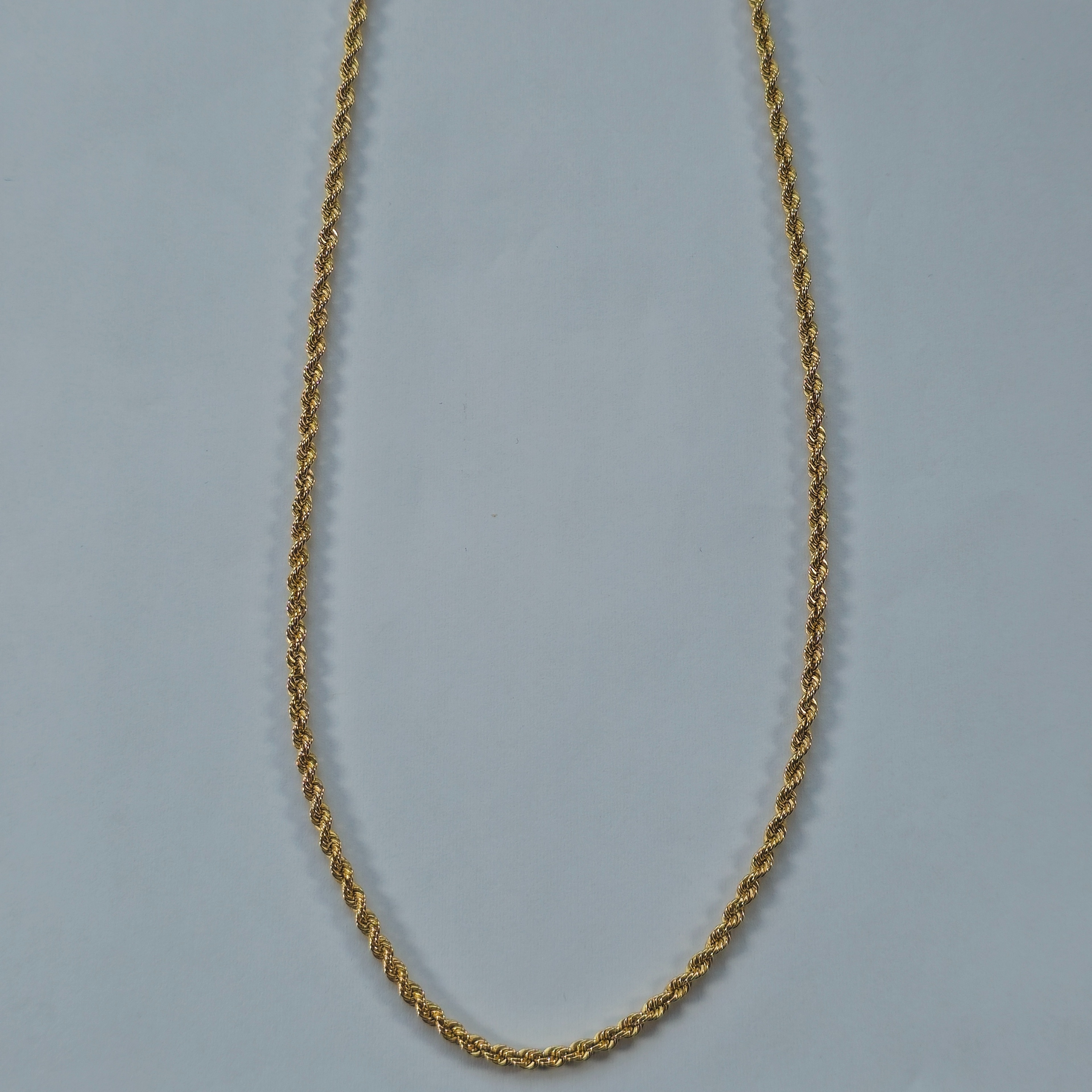 Product photo for 9ct Gold Rope Chain 20