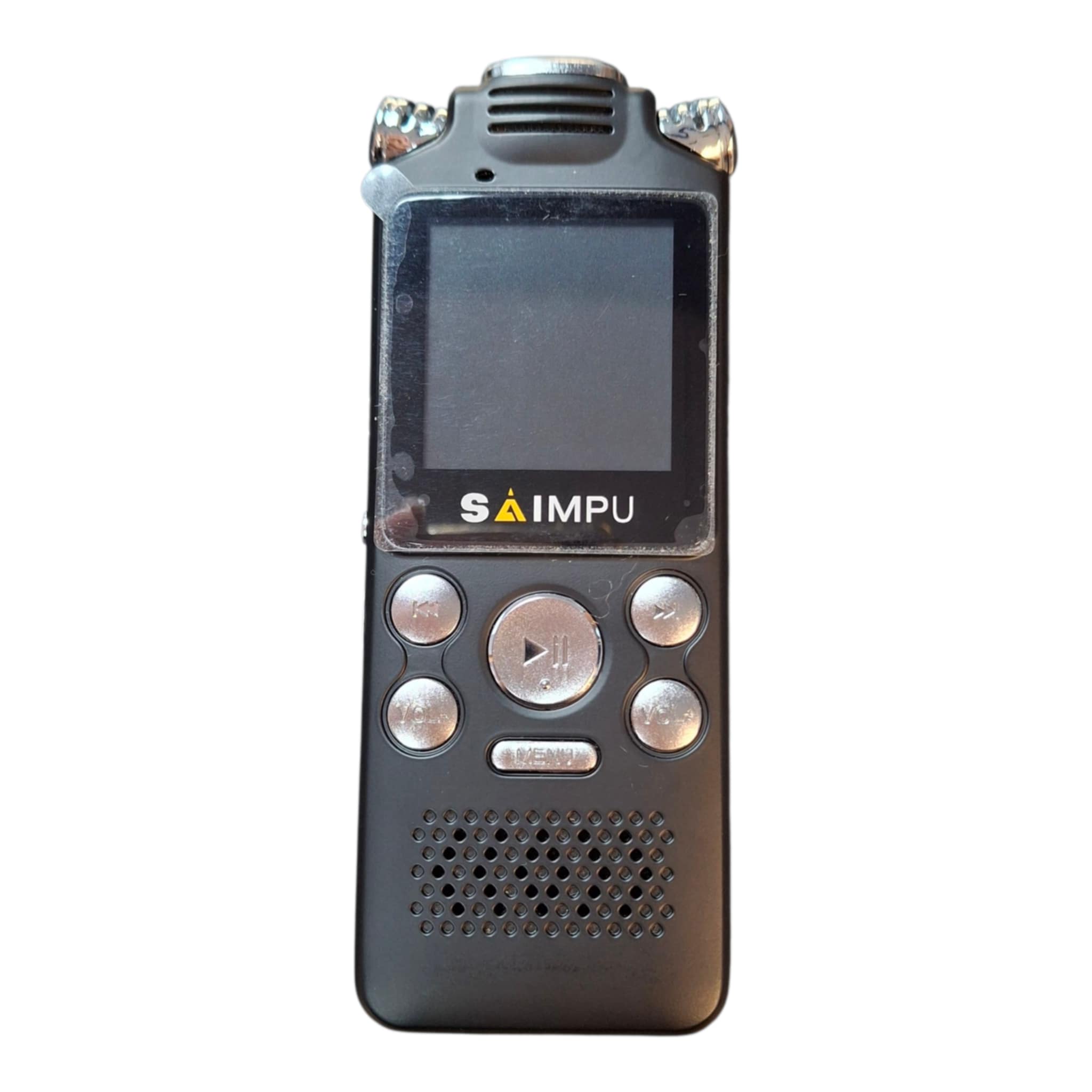 Product photo for SAIMPU 8GB Digital Voice Recorder with MP3 Player, Professional Noise Reduction, Rechargeable, USB, 85 Hours Recording, Mono Microphone