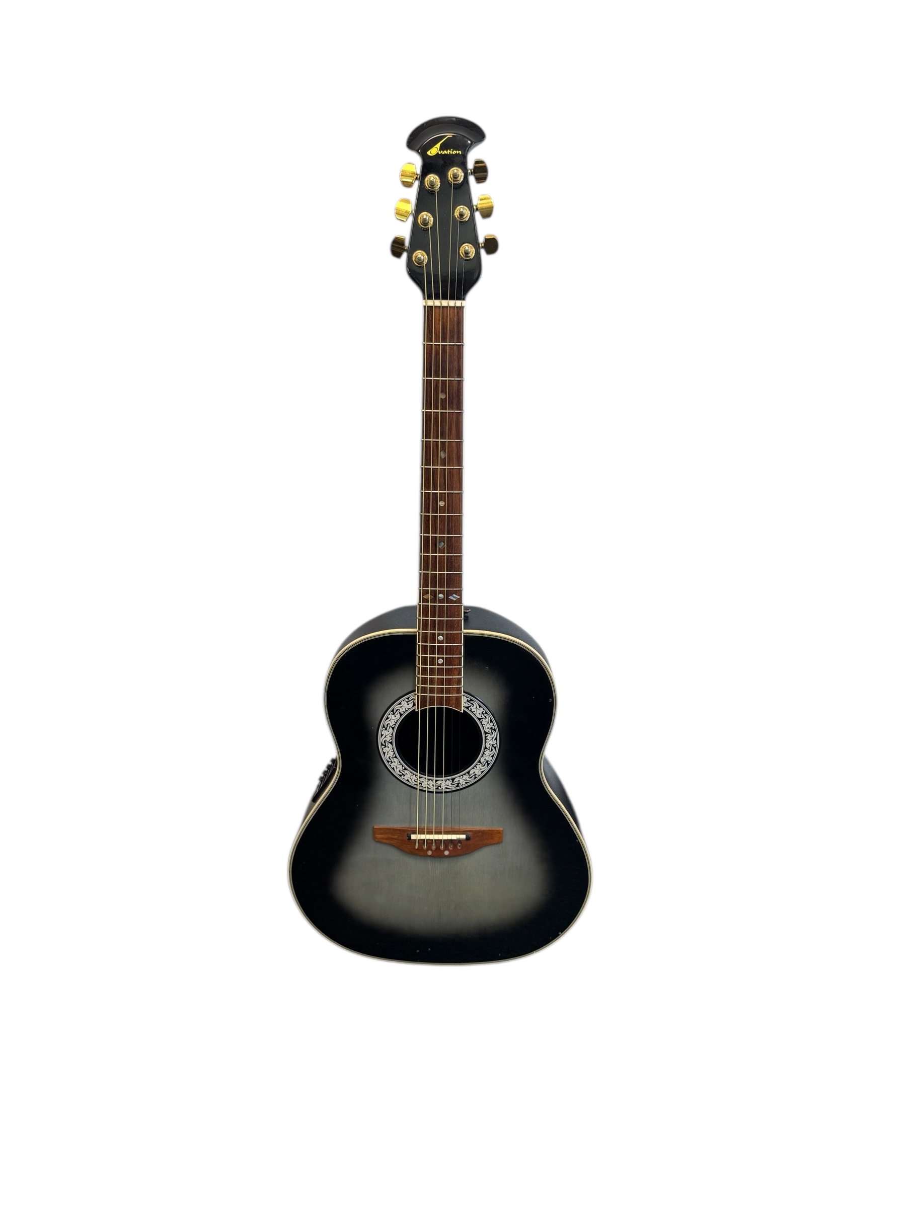 Product photo for Ovation Celebrity CC57 Greyburst Bowl Back Electro Acoustic Guitar