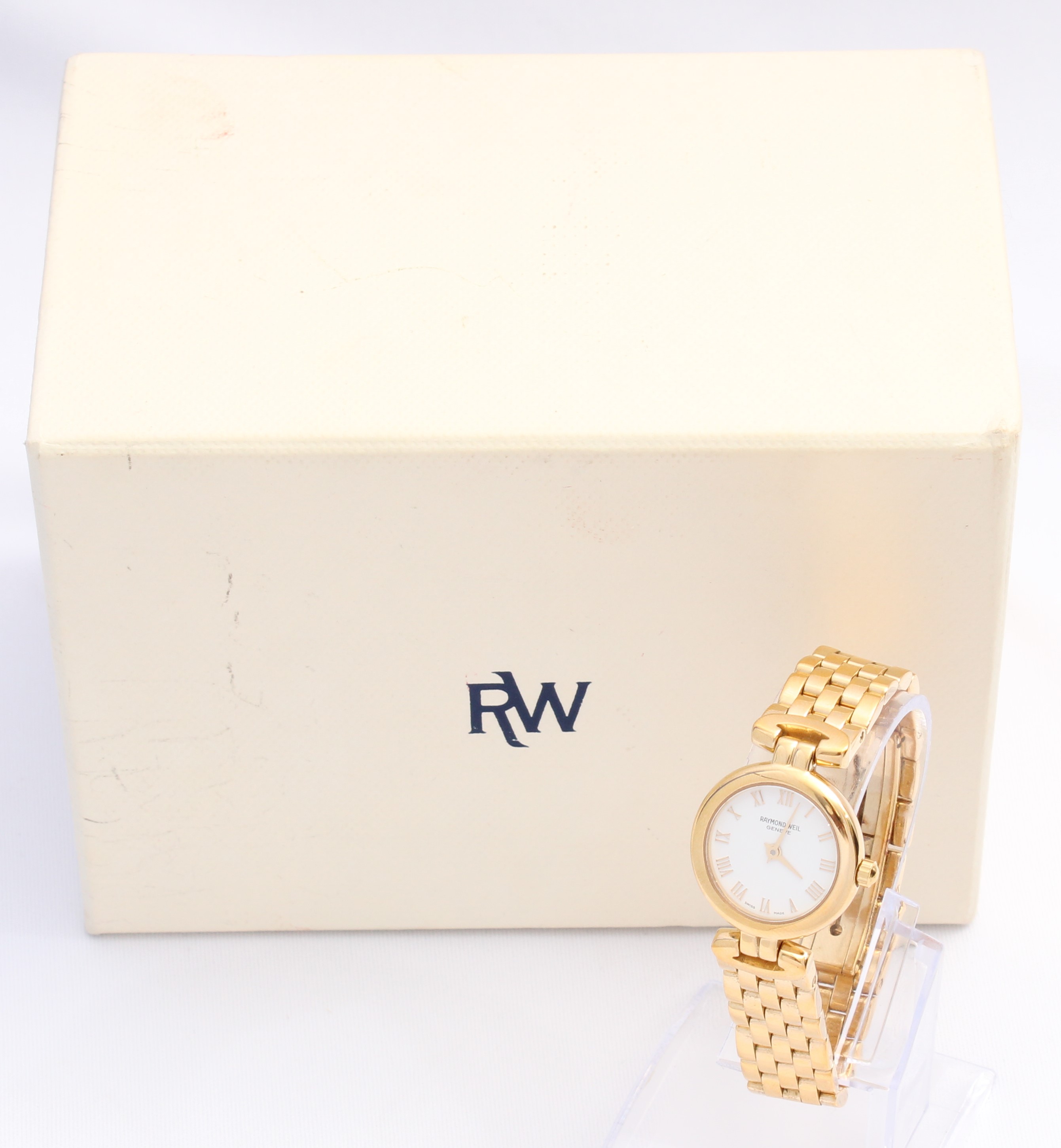 Product photo for Raymond Weil Raymond Weil 18K Gold Electroplated Sapphire Crystal Ladies Wristwatch