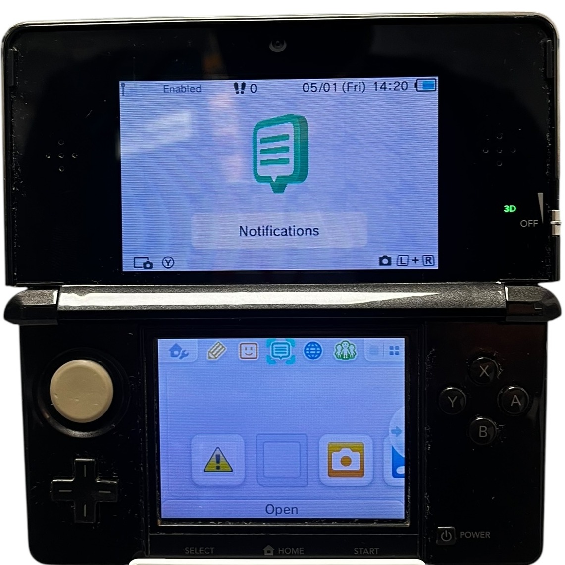 Product photo for Nintendo 3DS Handheld Console - Black Colour (Used, 2011 Release)