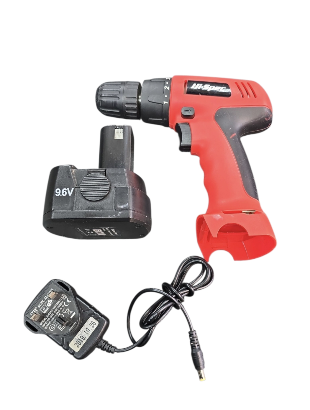 Product photo for hi-spec 9.6v cordless drill driver
