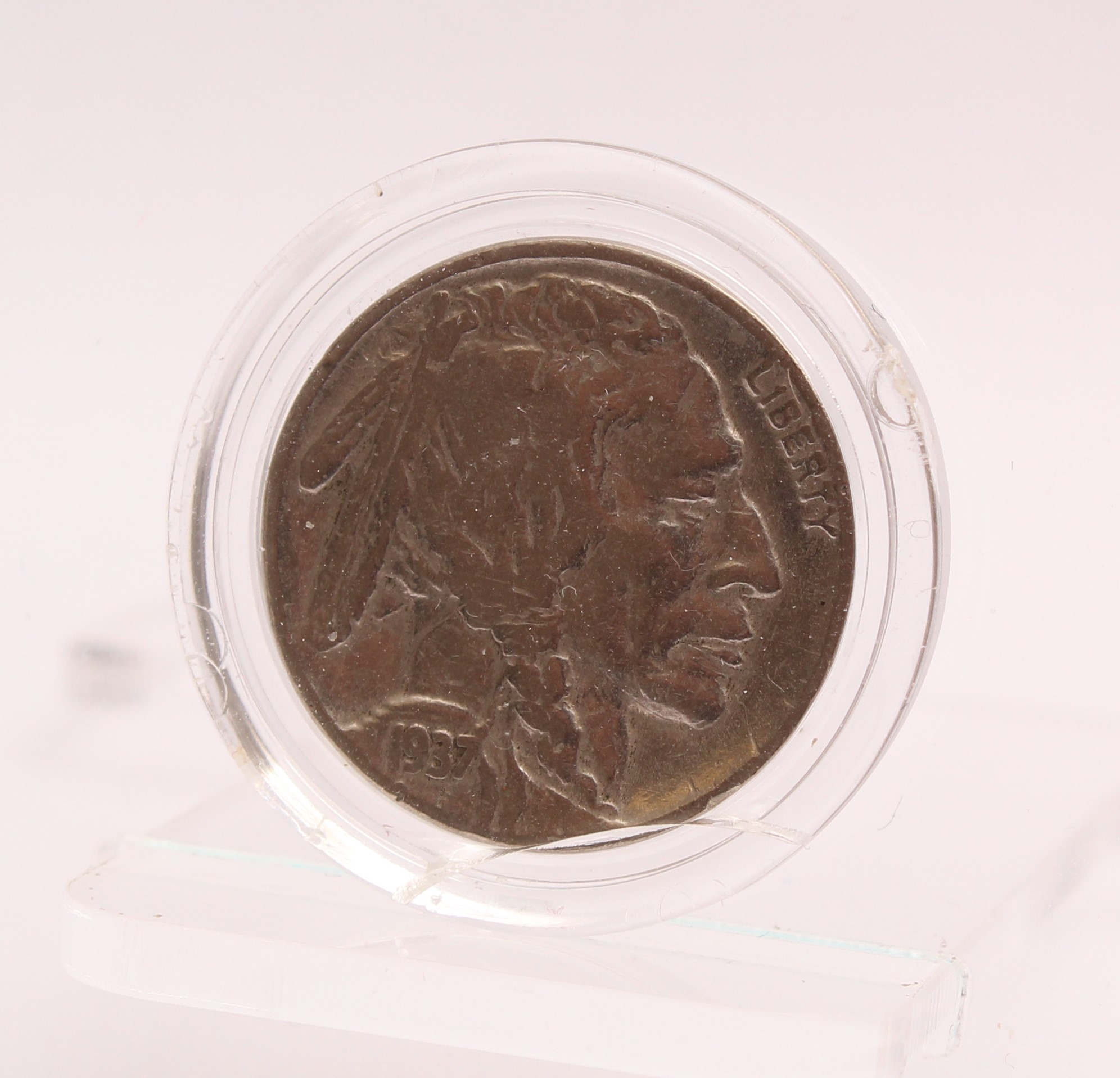 Product photo for USA 1937 Liberty Head American Buffalo Five Cents Silver Nickle Coin