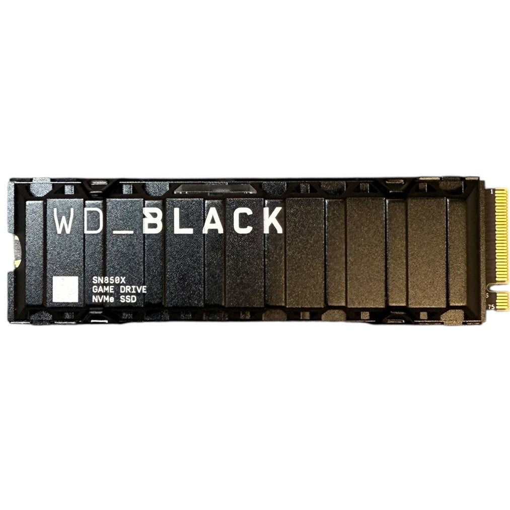 Product photo for WD_Black SN850X NVMe M.2 SSD Gen 4 - 1TB + Heatsink