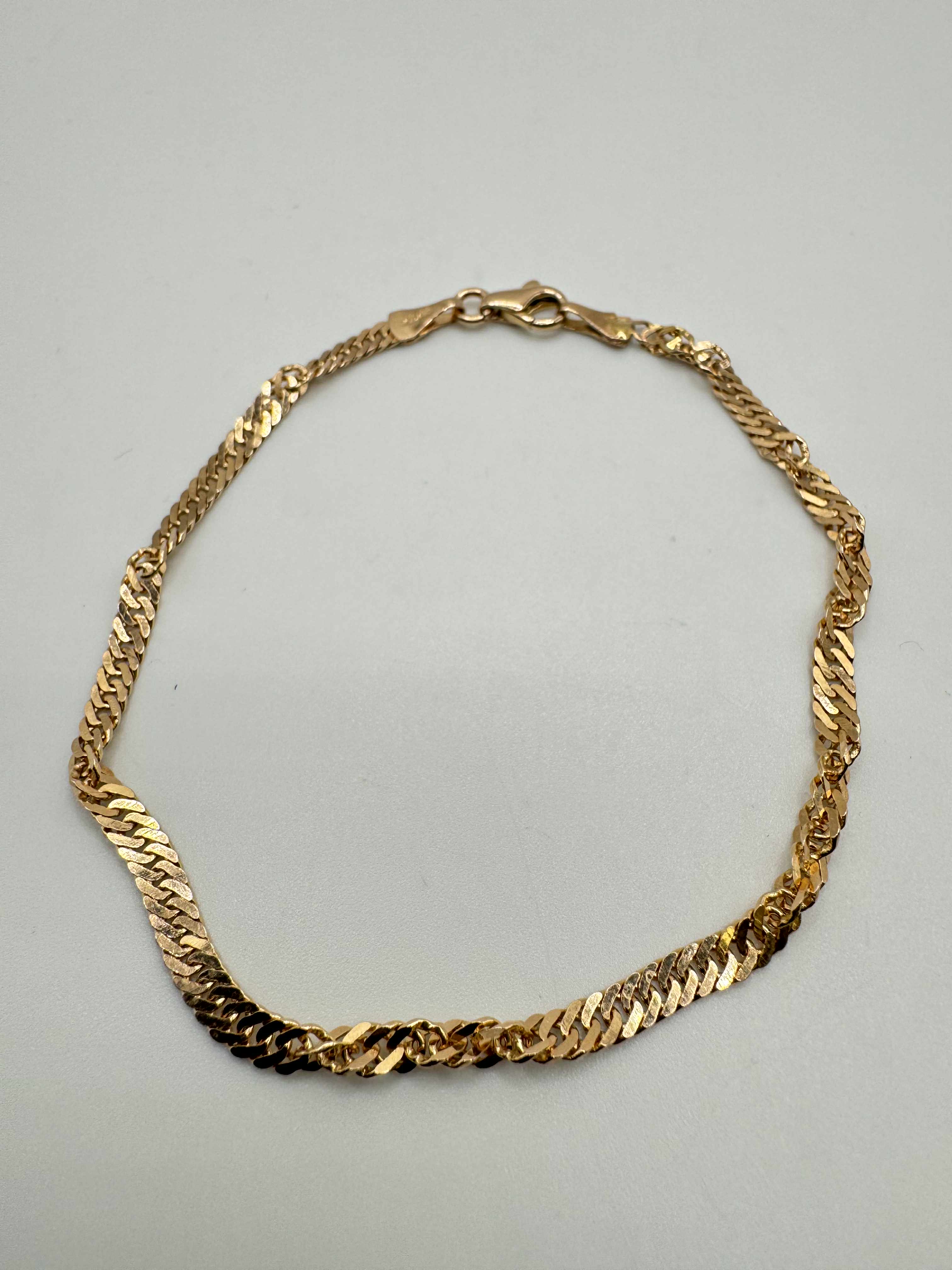 Product photo for 14ct Rose Gold Twisted Bracelet