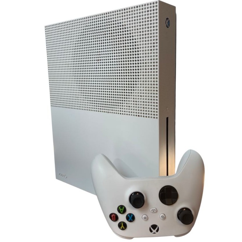 Product photo for Xbox One S Console, 1TB, White, Unboxed