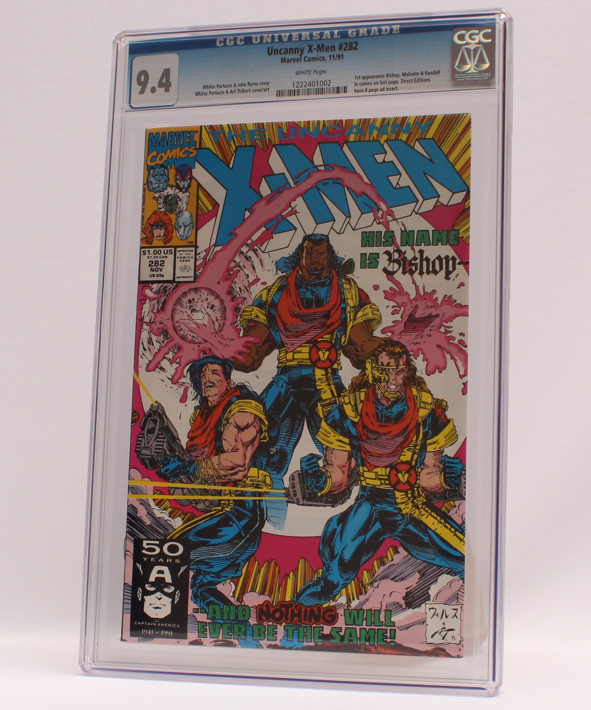 Product photo for Marvel Comics Marvel Comics The Uncanny X-Men #282 11/91 - CGC 9.4