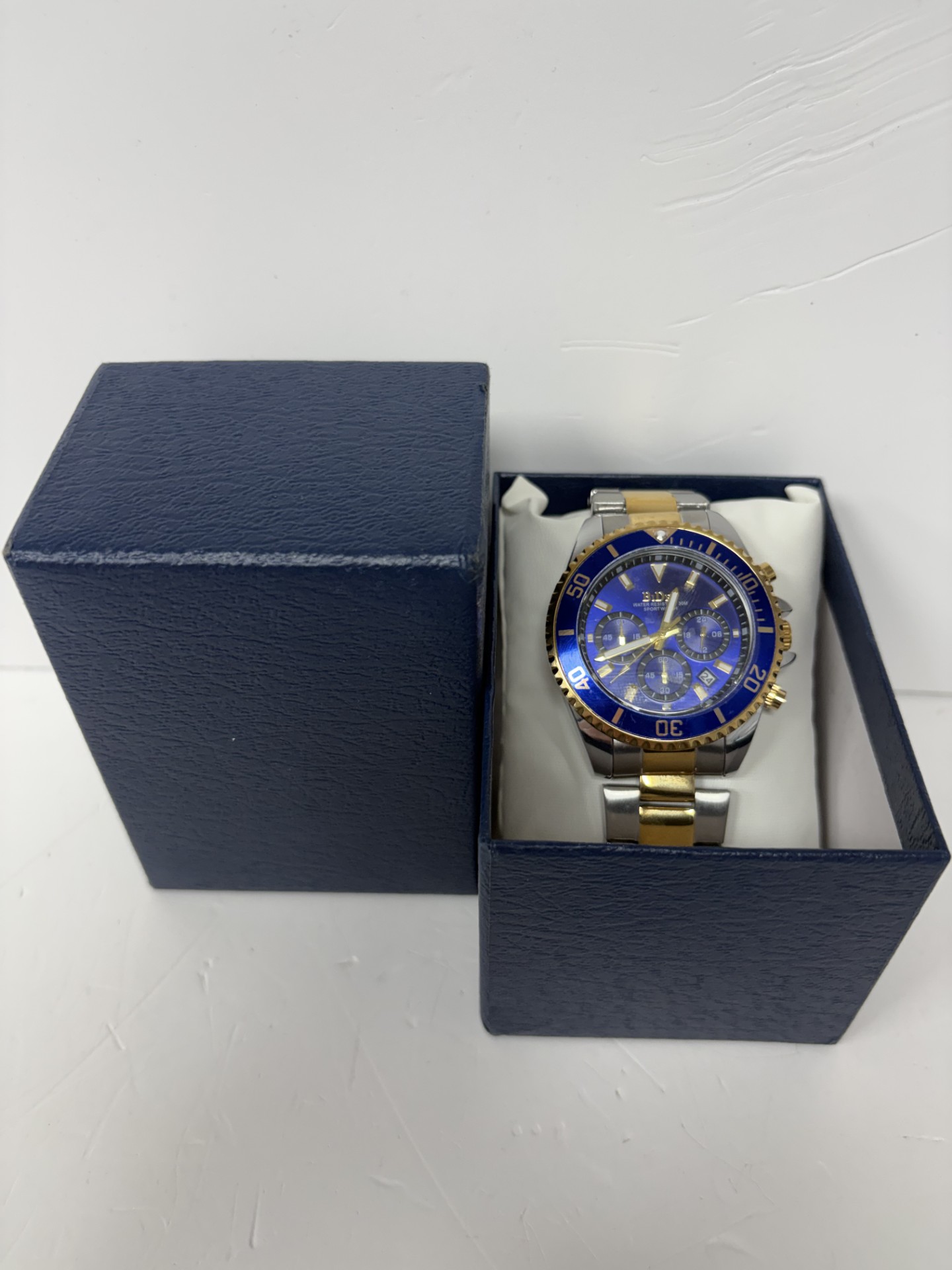 Product photo for biden watch blue and gold boxed