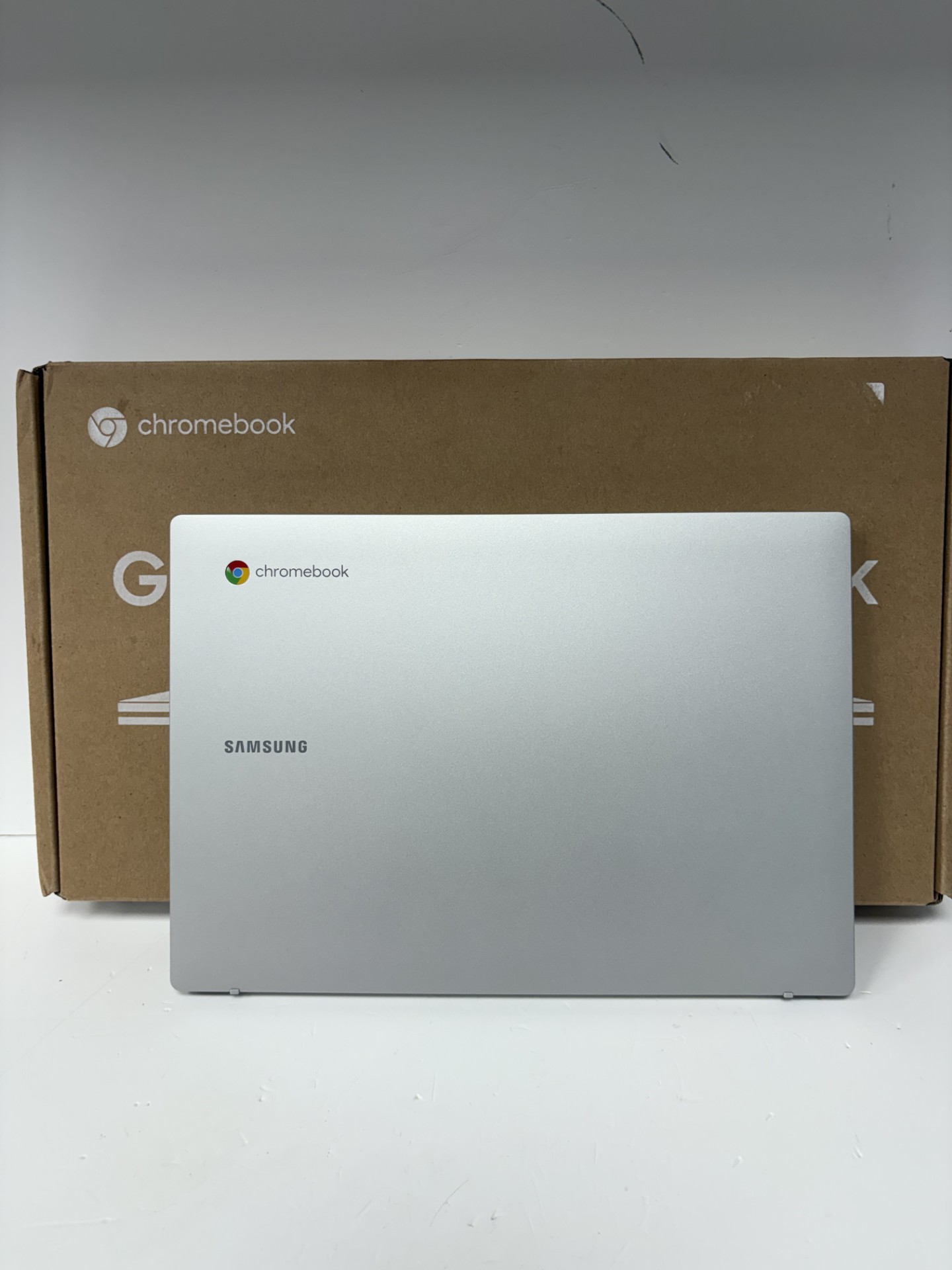 Product photo for samsung galaxy Chromebook go boxed 64gb SSD 4gb ram chrome os