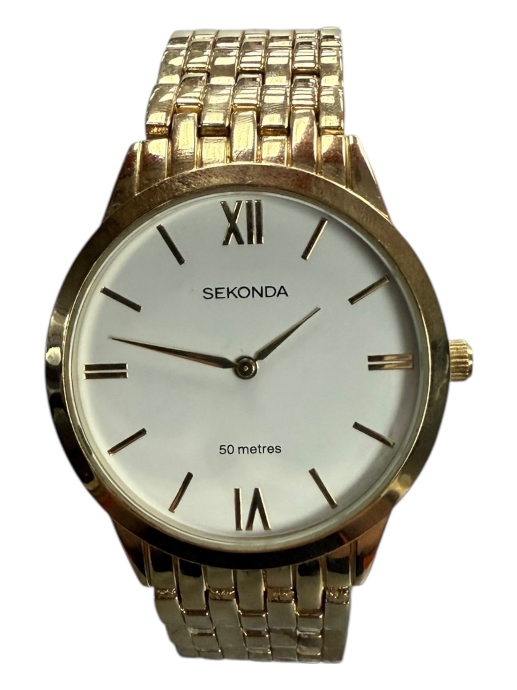 Product photo for Sekonda Gold Plated Bracelet Watch 1610