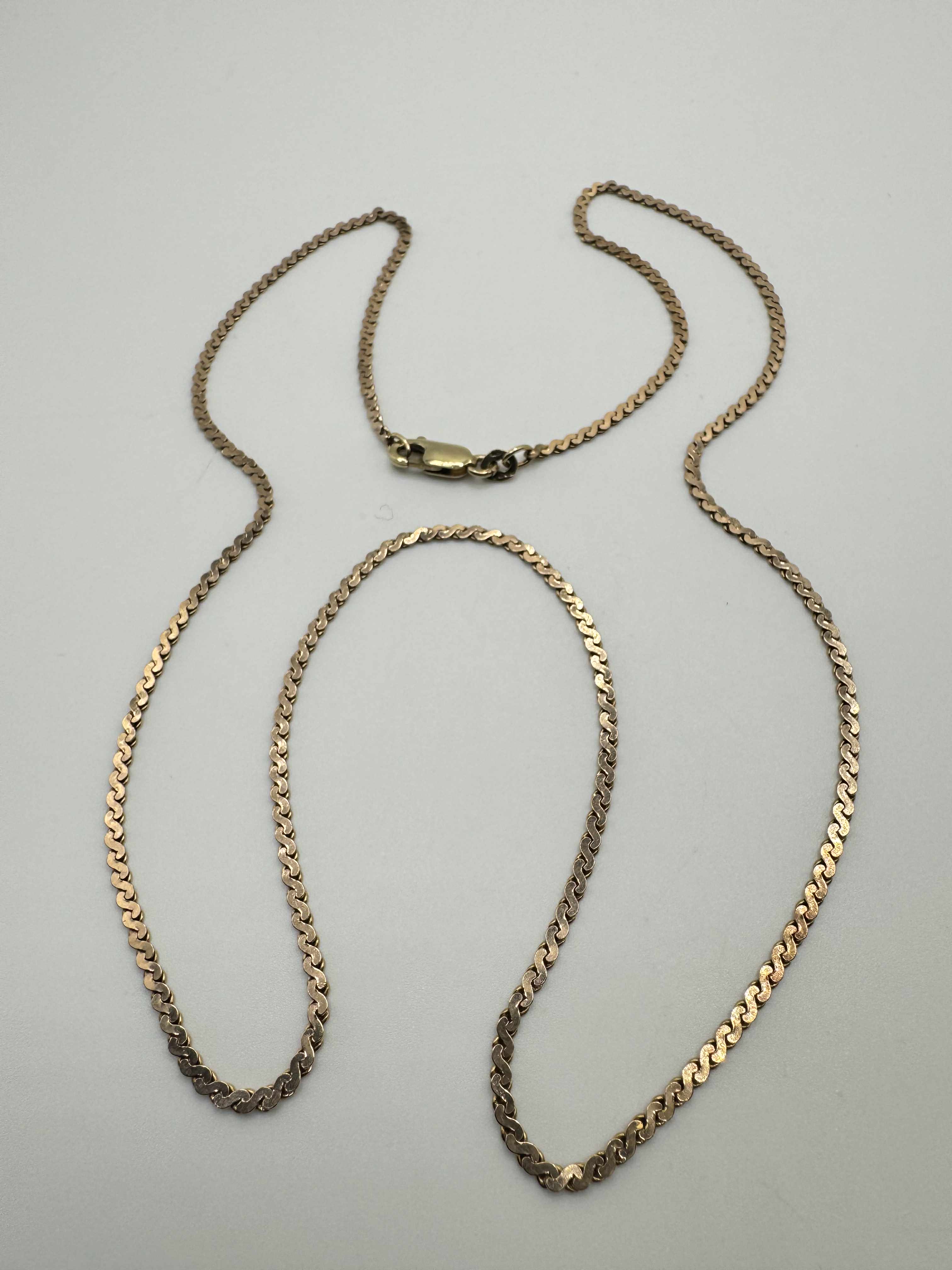 Product photo for 9ct Rose Gold S Link Chain