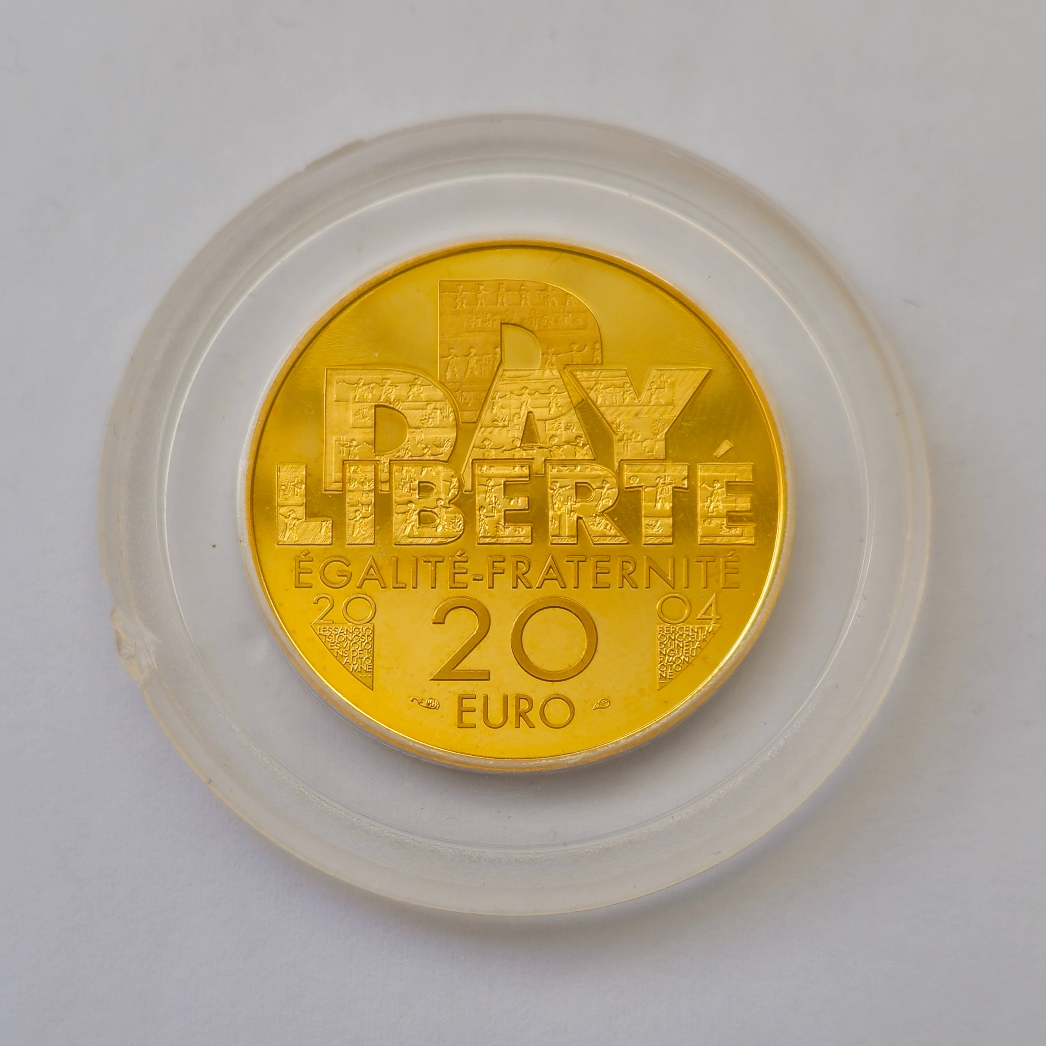 Product photo for 22ct Gold French 1/2 Oz 20 Euro 