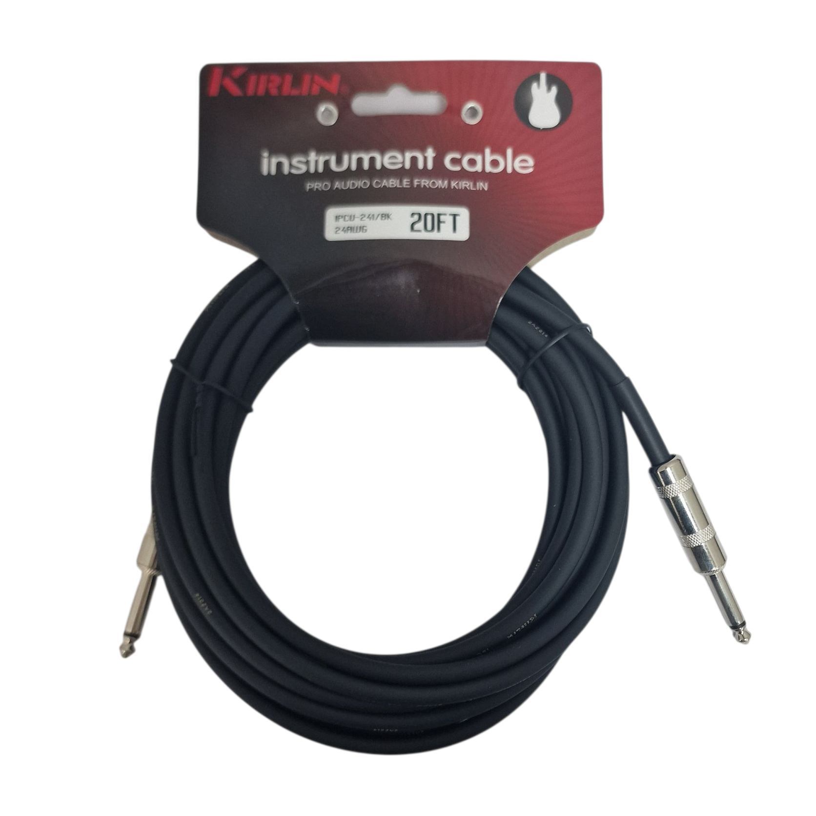 Product photo for Kirlin Deluxe Instrument cable 20ft