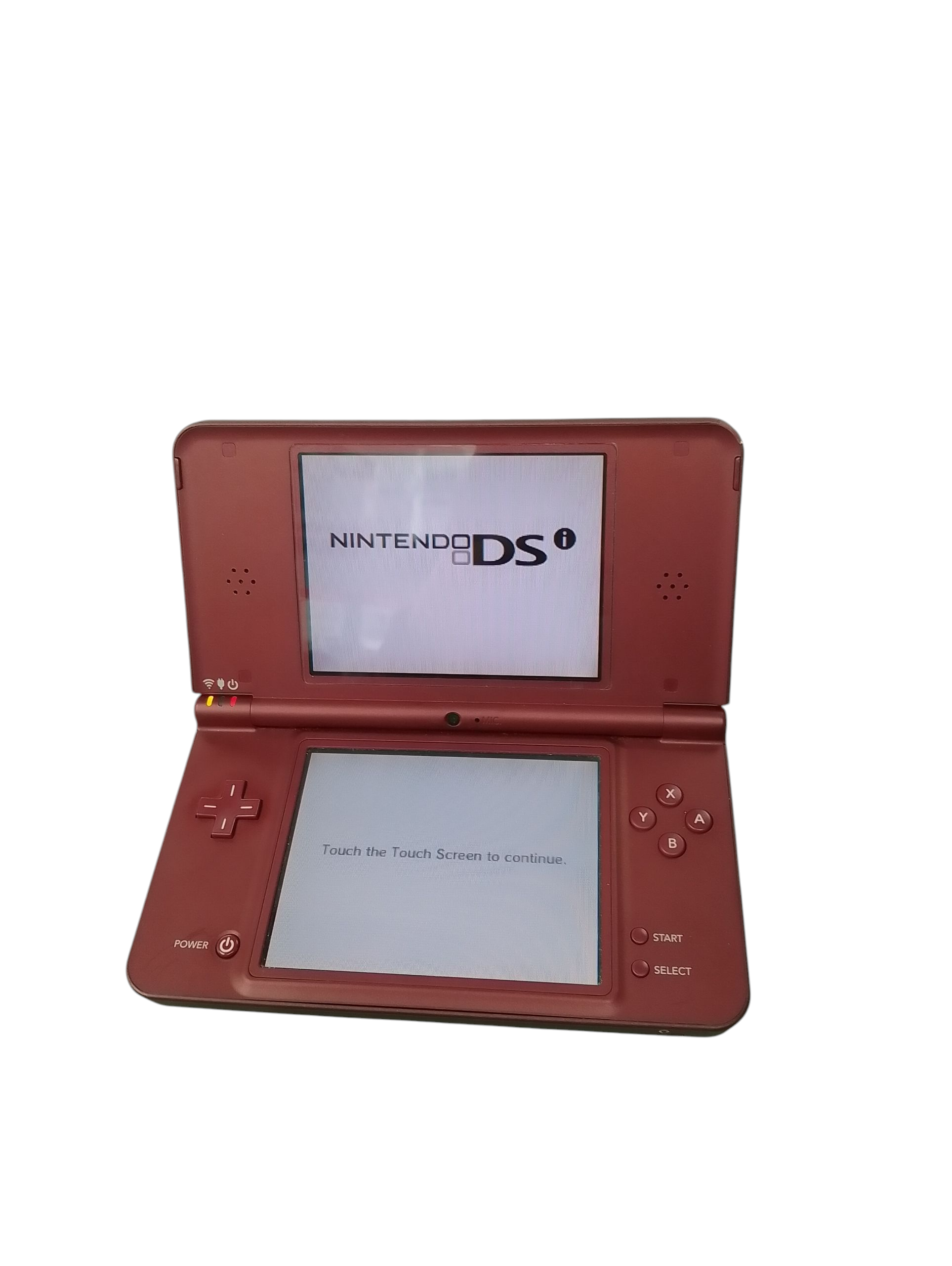 Product photo for DSi XL Console, Wine Red, Unboxed