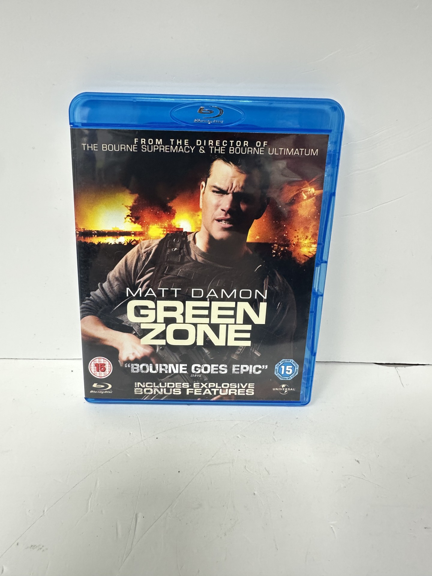 Product photo for Matt Damon green zone Blu-ray DVD in case