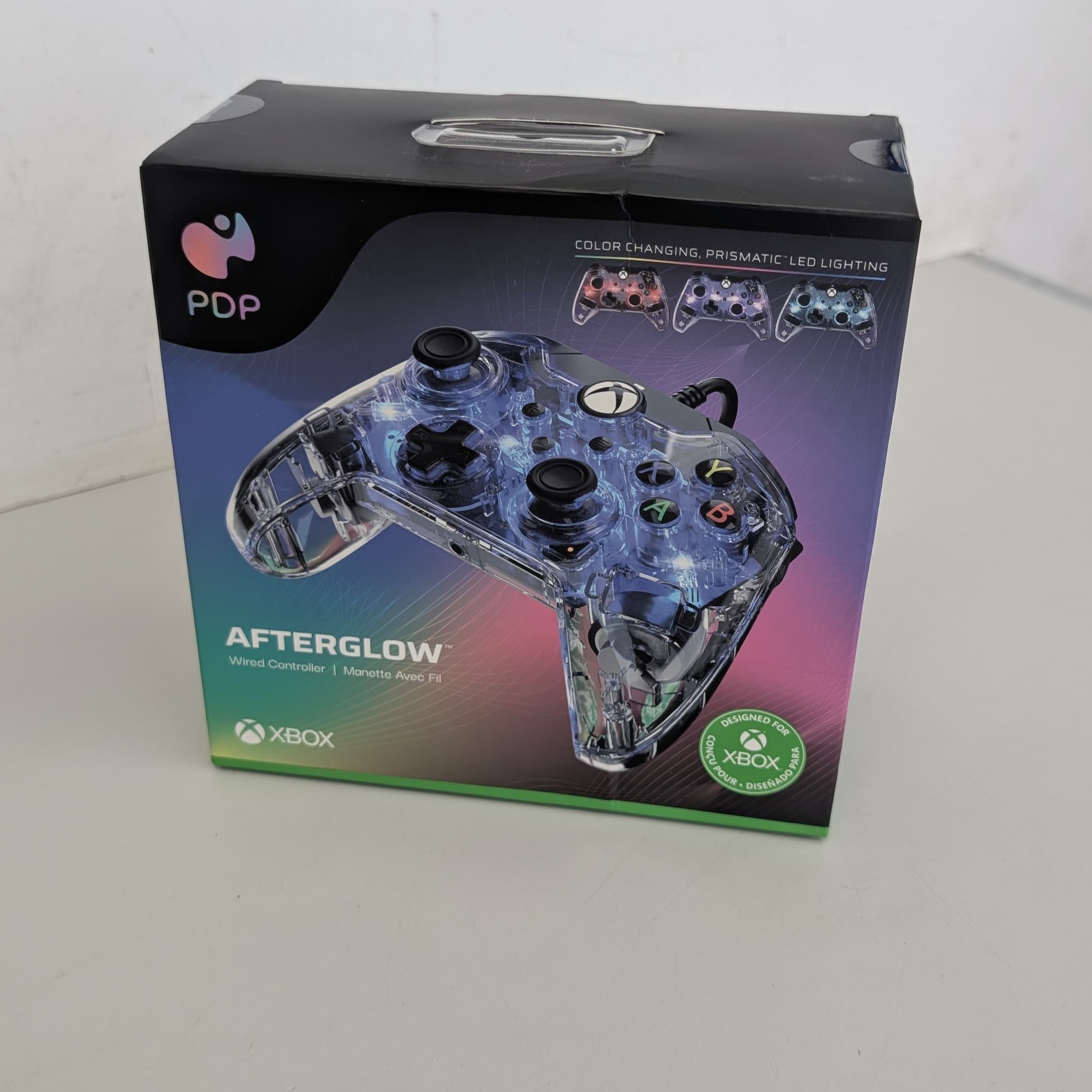 Product photo for PDP Afterglow Prismatic Wired Controller - Xbox One Series X | S Colour Changing
