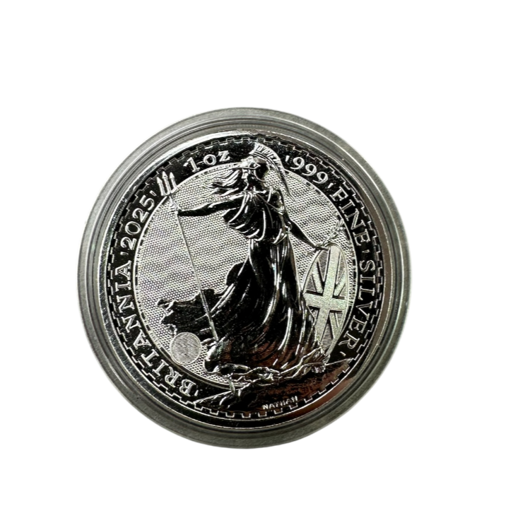 Product photo for 1oz 2025 Britannia 999 Fine Silver Coin