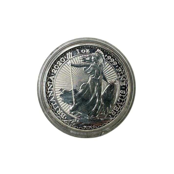 Product photo for 1oz 2020 Britannia 999 Fine Silver Coin