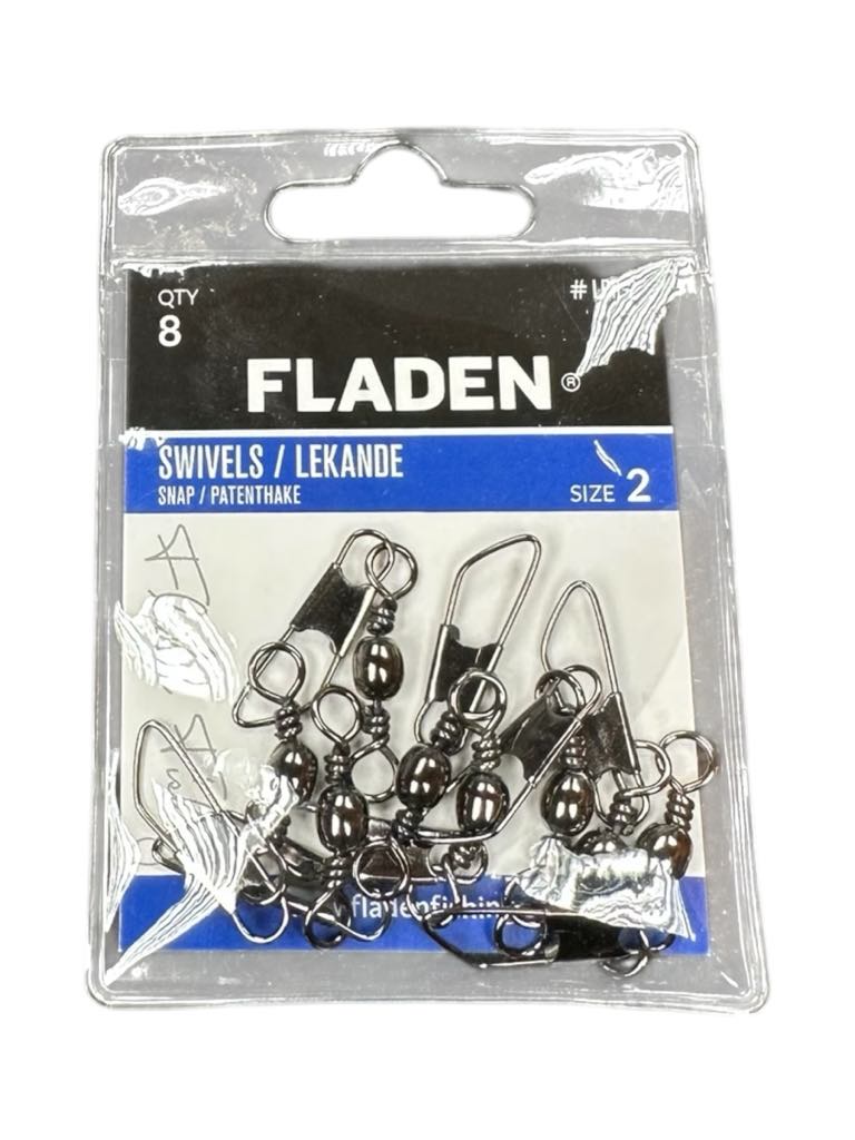 Product photo for FLADEN 8pk Snap Swivels Size 2