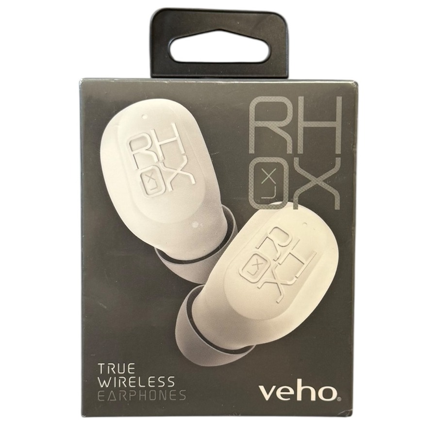 Product photo for New: Veho Rhox LX VEP-411 Lite True Wireless Earbuds - Bluetooth, White