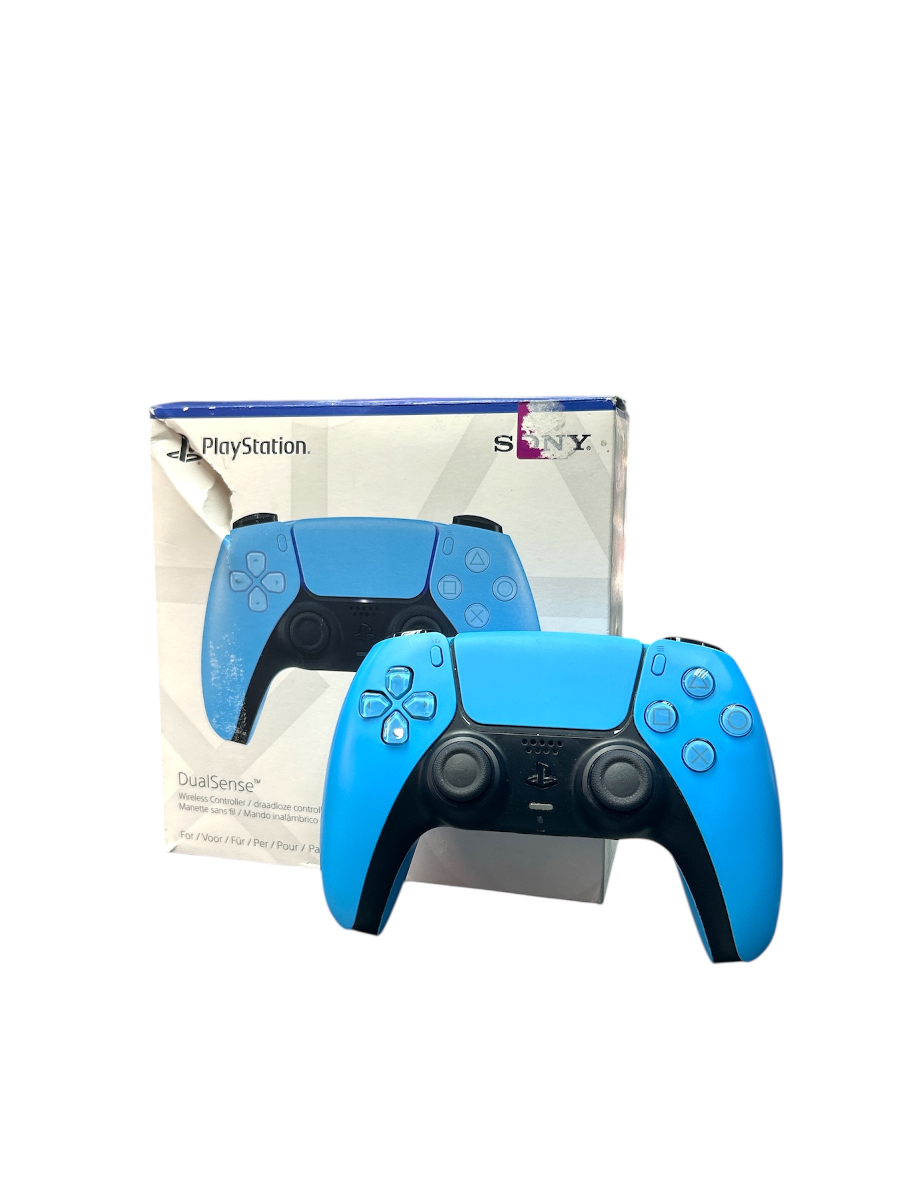 Product photo for PS5 Official DualSense Controller Starlight Blue, B
