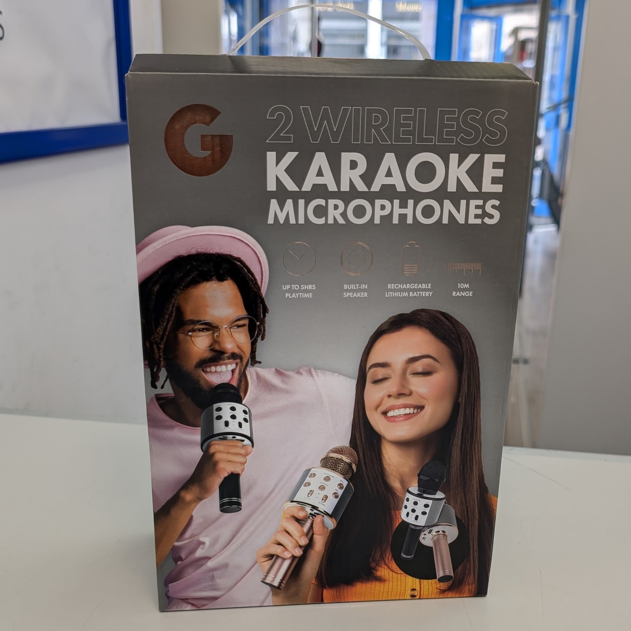 Product photo for Karaoke Microphones Wireless 2PK