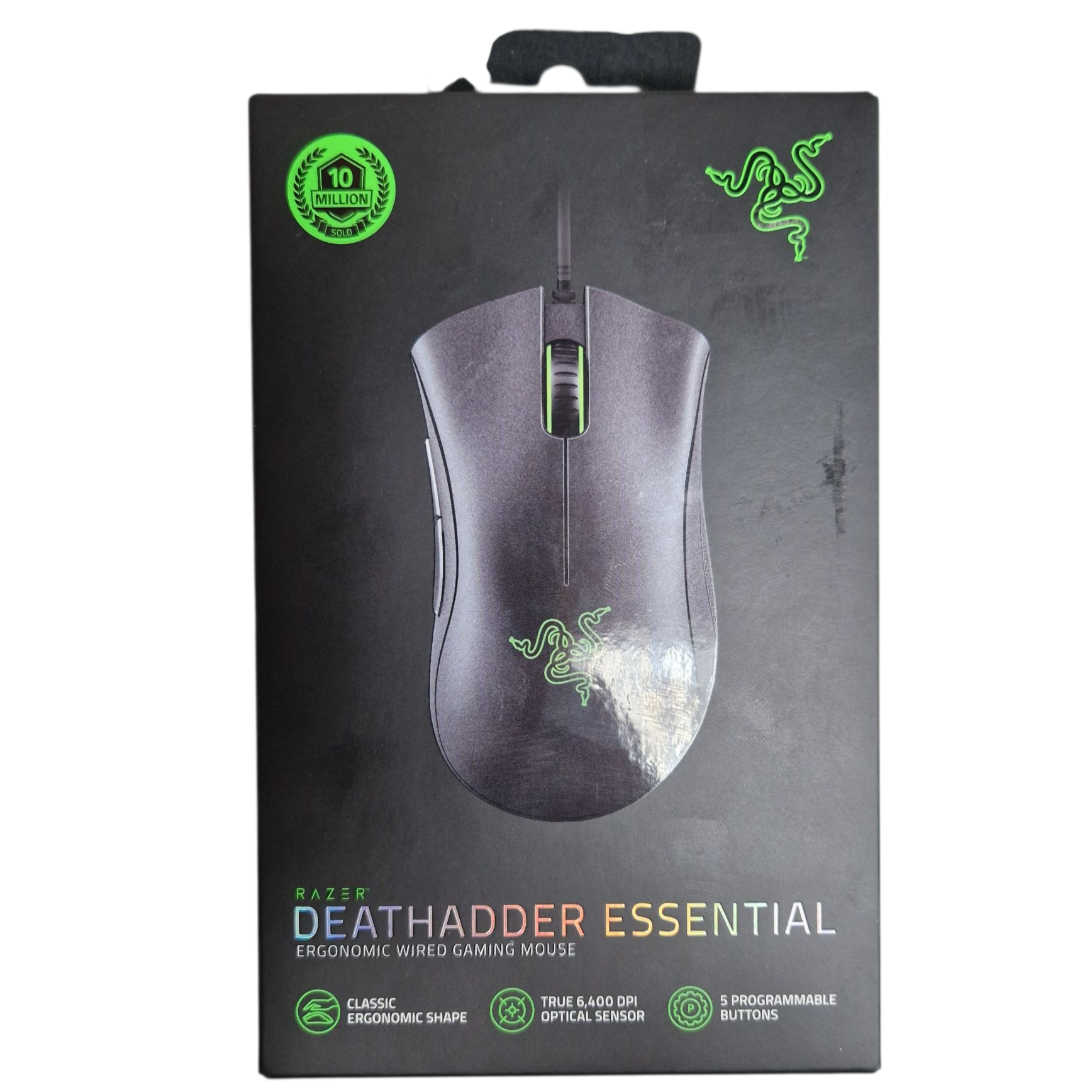 Product photo for Razer Deathadder Essential 6400 DPI Mouse (Sealed)