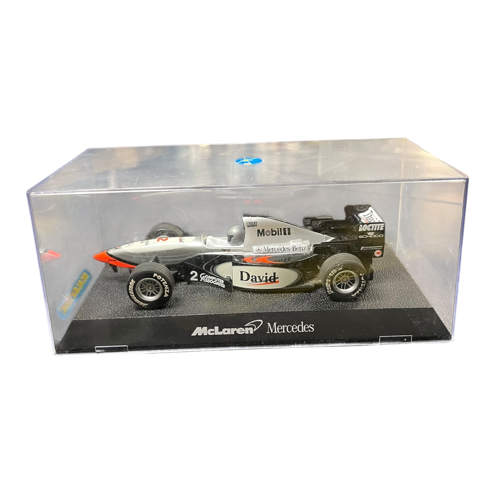 Product photo for Scalextric F1 McLaren Mercedes Slot Car – Sealed Good Condition