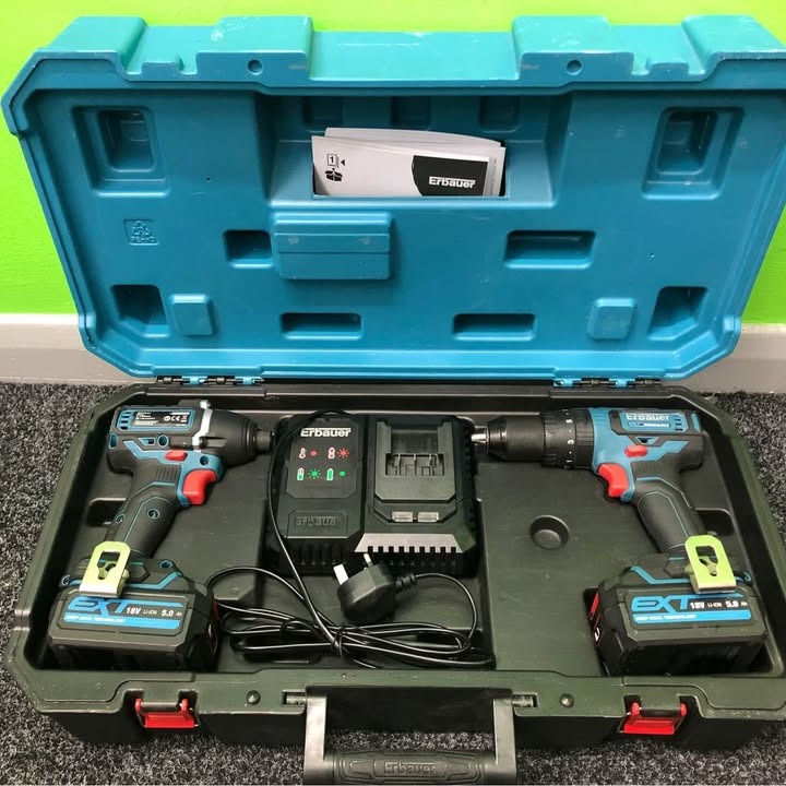 Product photo for Erbauer ERBAUER ECD18 Drill and driver set