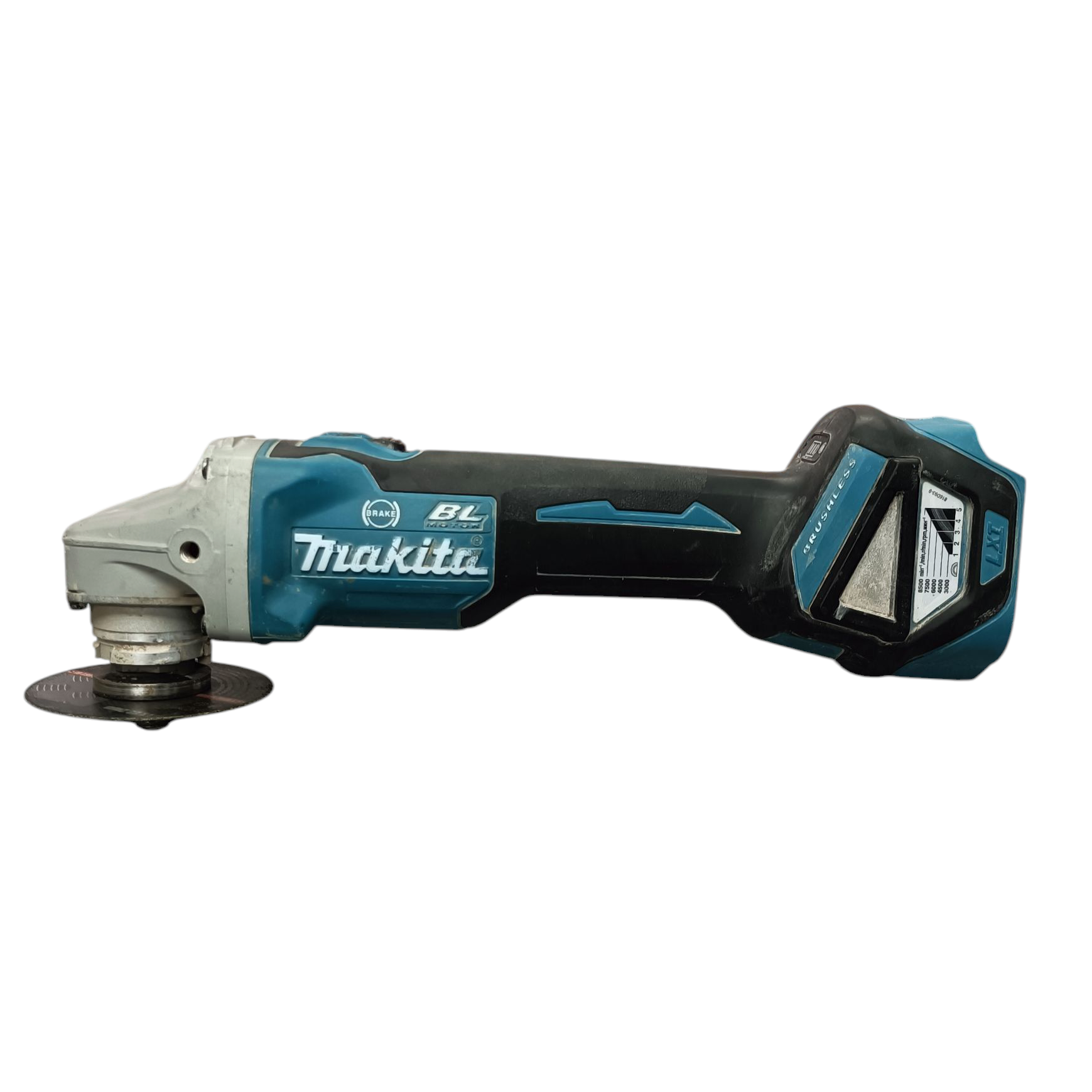 Product photo for Makita DGA463 Brushless 115mm Angle Grinder Body Only