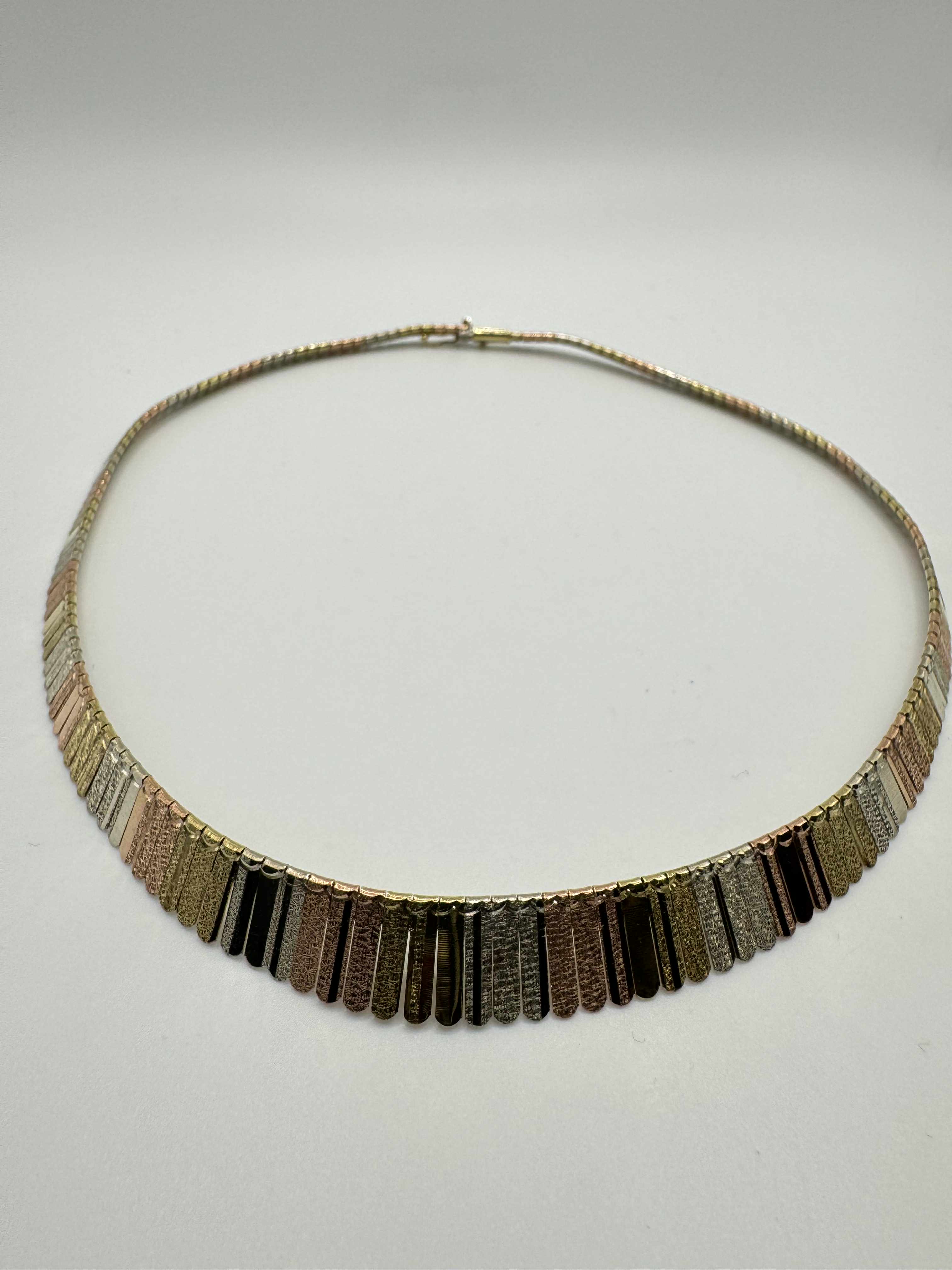 Product photo for 9ct Tri-Coloured Necklace