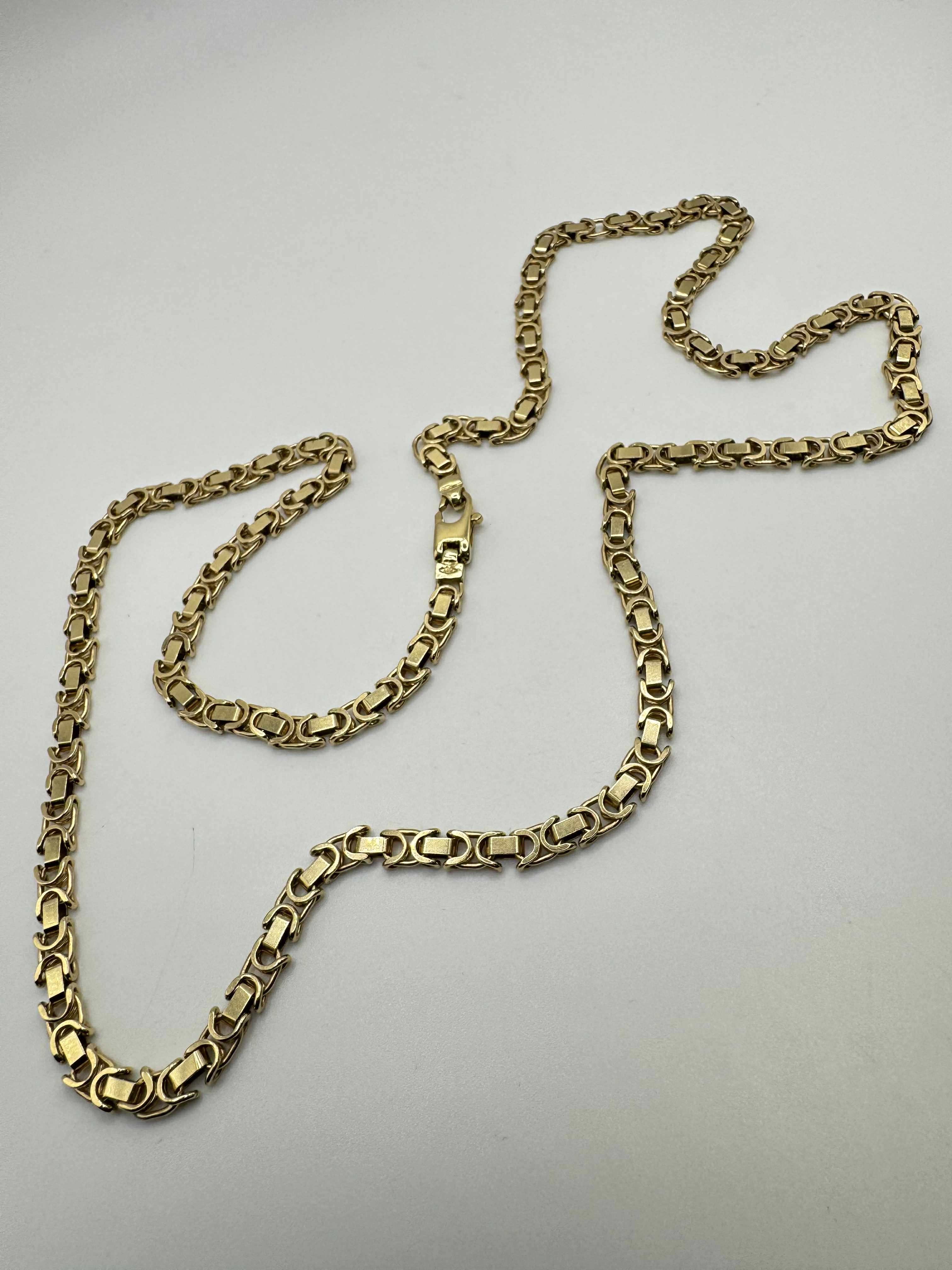 Product photo for 9ct Flat Byzantine Chain