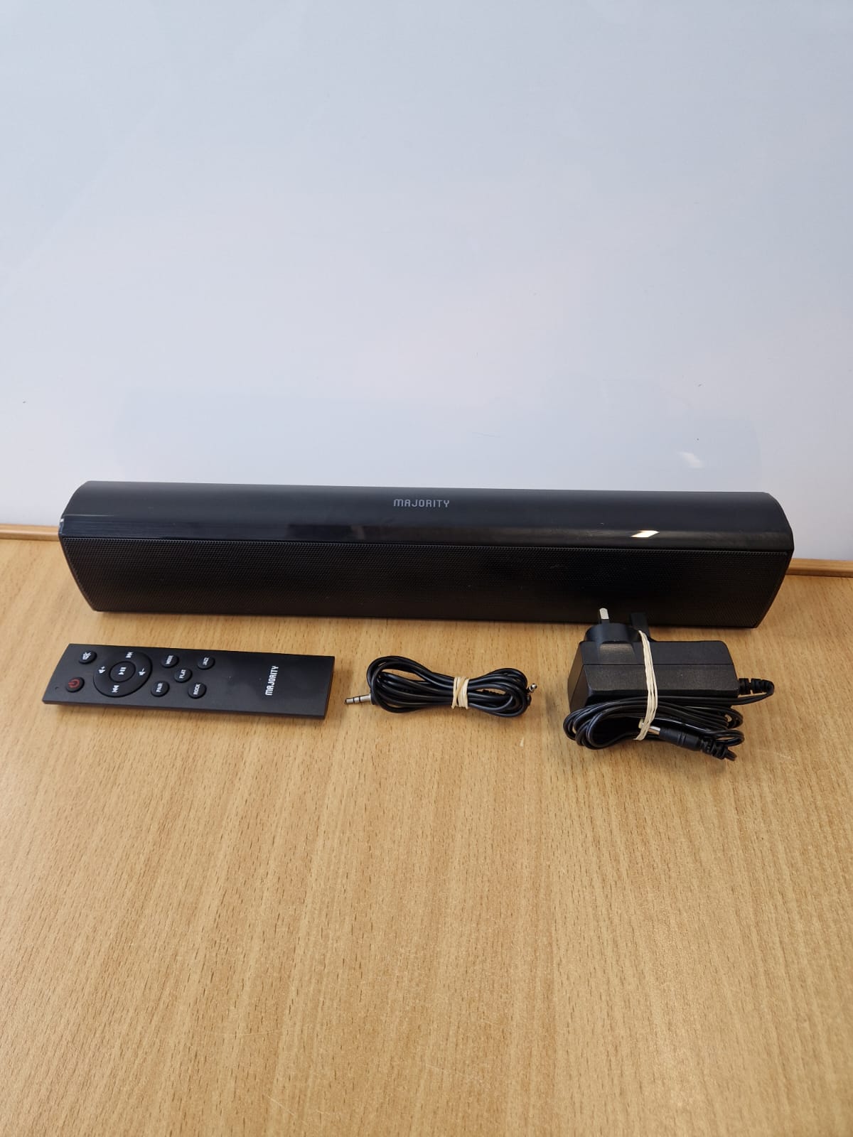 Product photo for Majority  Majority Slim Bluetooth Soundbar + Remote & Cables - 12M Warranty