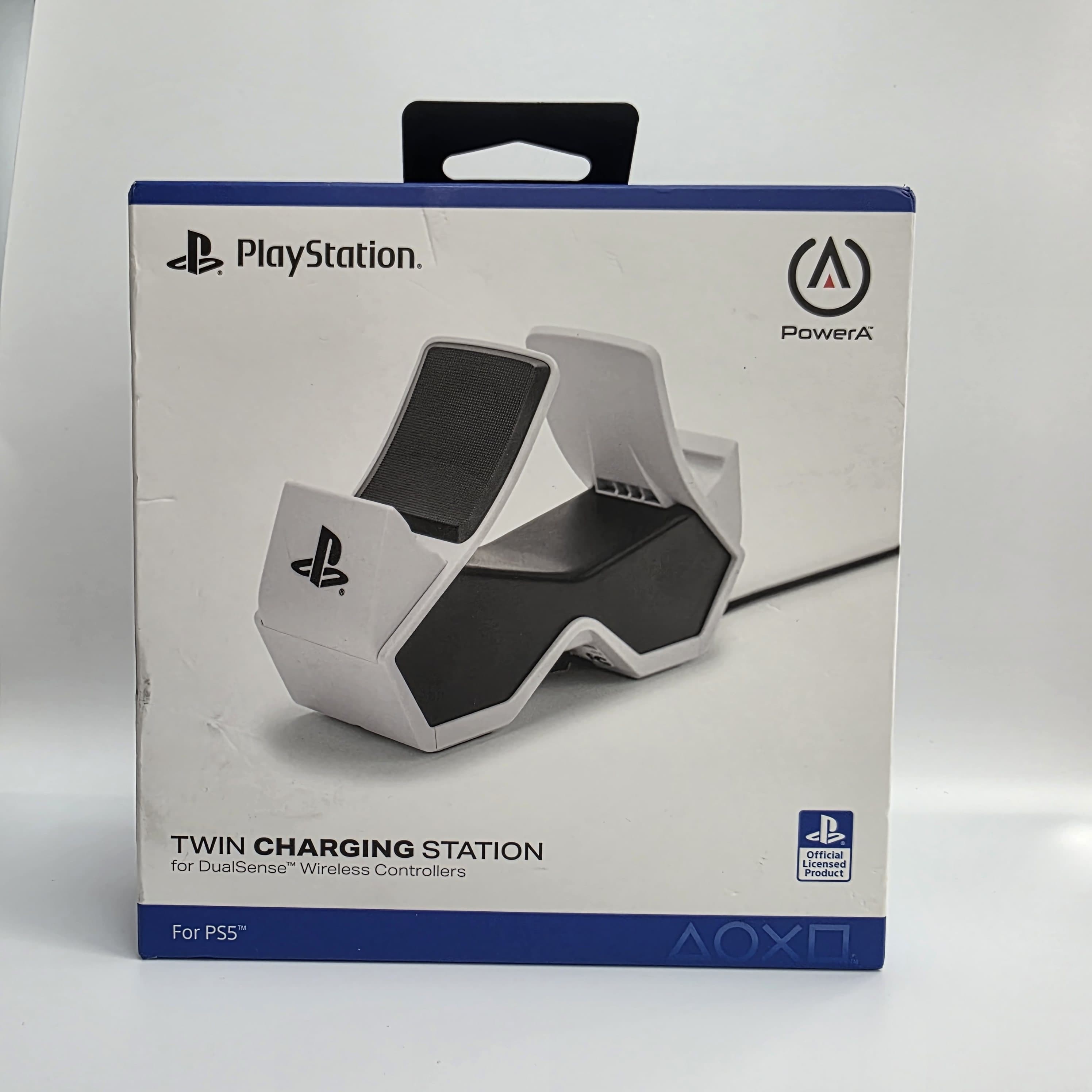 Product photo for PowerA Twin Charging Station for PS5 Dualsense Wireless Controllers