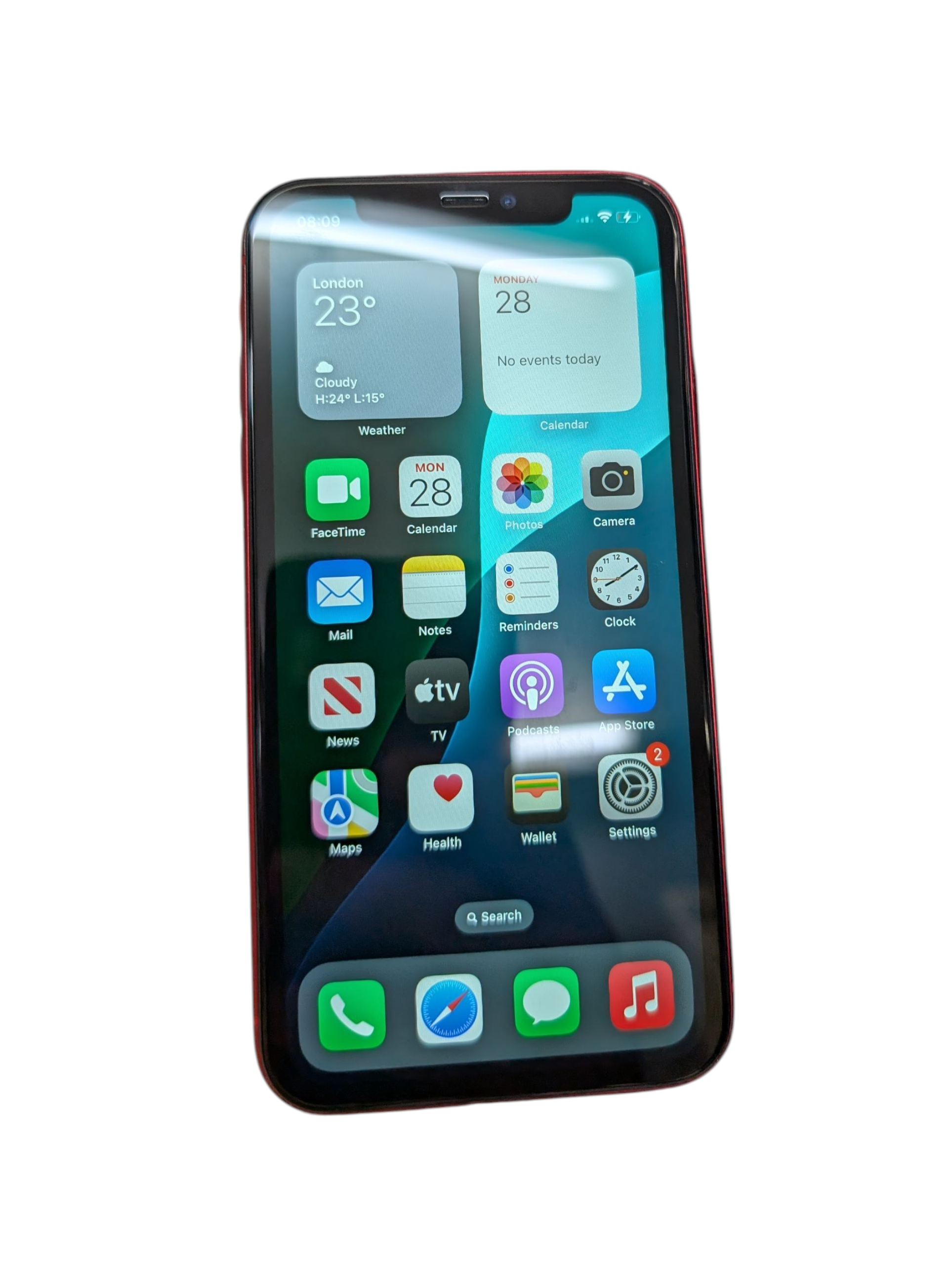 Product photo for Apple iPhone 11 64 GB Product Red Unlocked – New Battery & Screen, Used