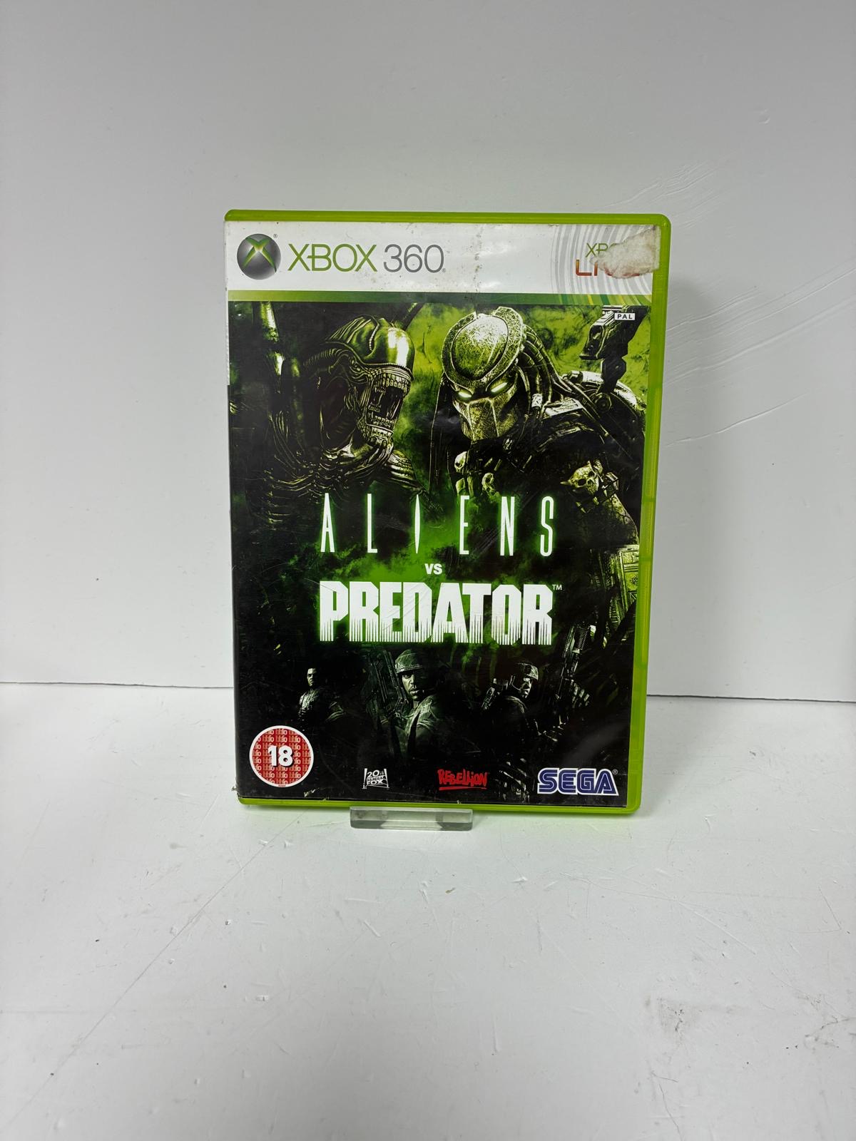 Product photo for xbox 360 aliens vs predator xbox 360 game