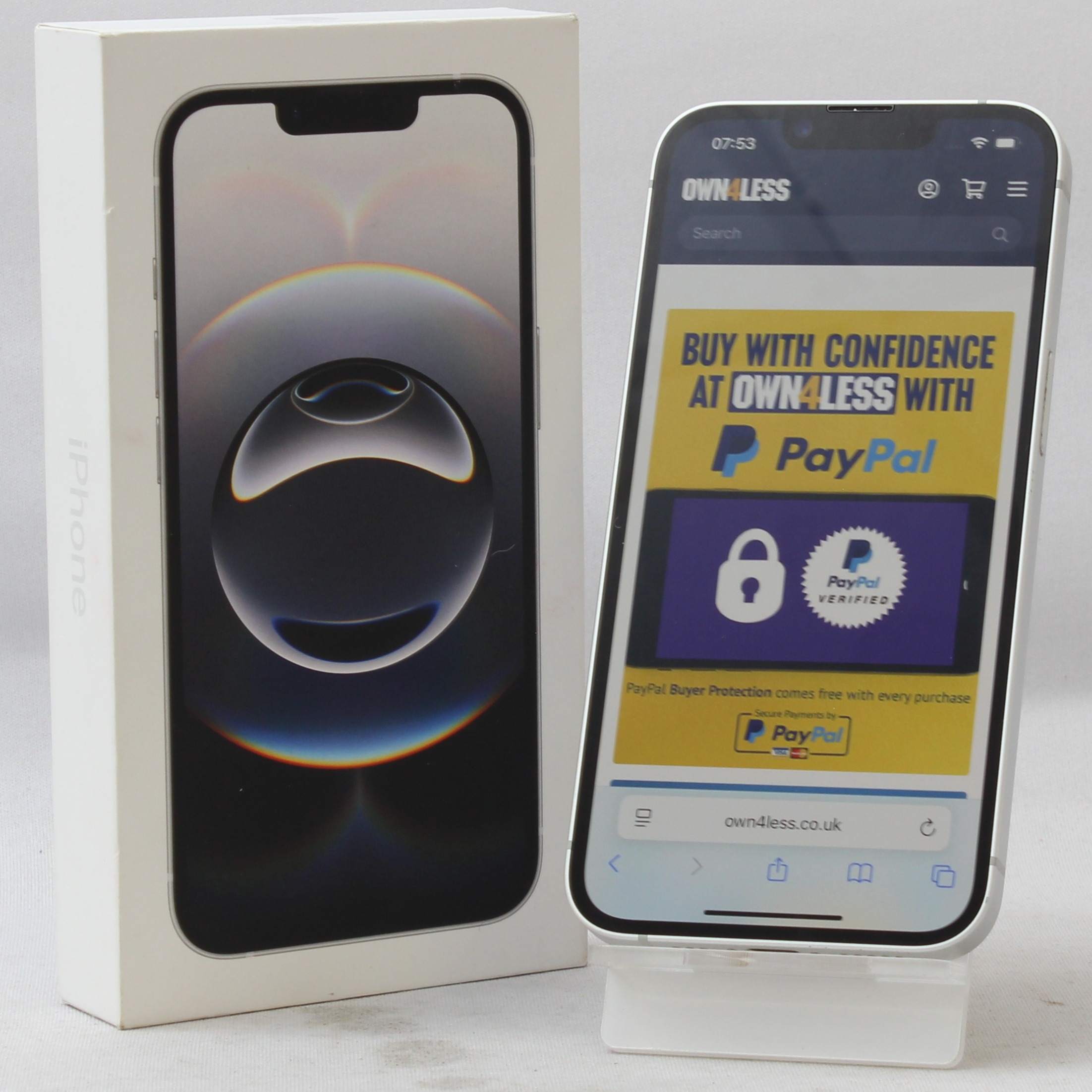 Product photo for Apple iPhone 16e 128GB Smartphone with Warranty - White BH 100% (B)