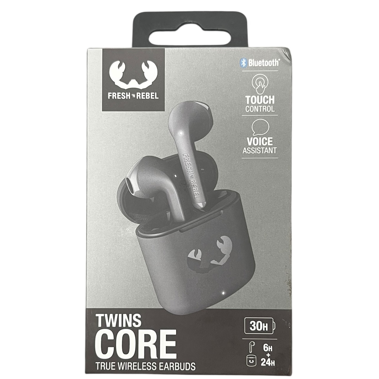 Product photo for Fresh 'N Rebel Twins Core True Wireless Earbuds - Black (Brand New & Sealed)