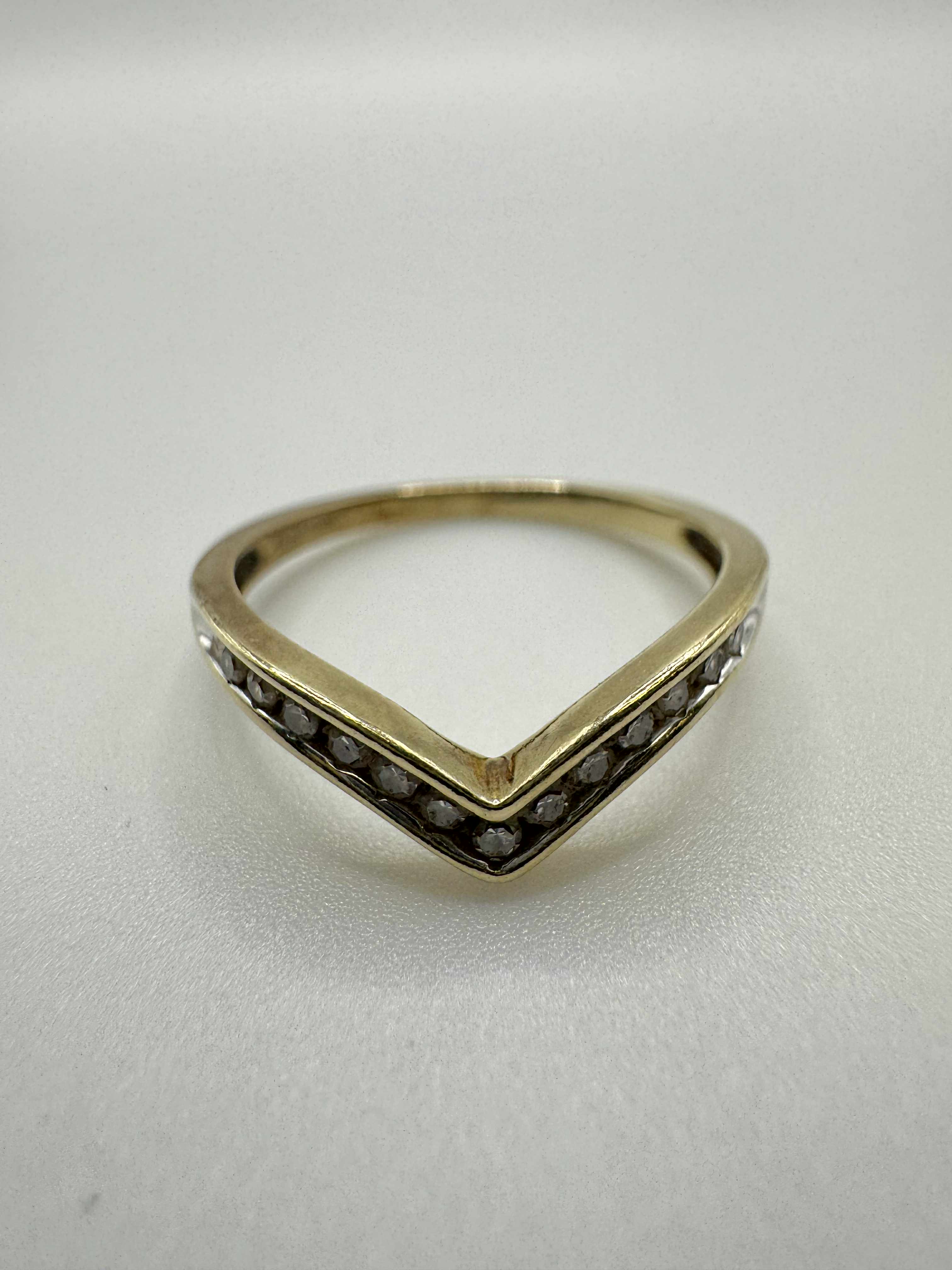 Product photo for 9ct Diamond Wishbone Ring
