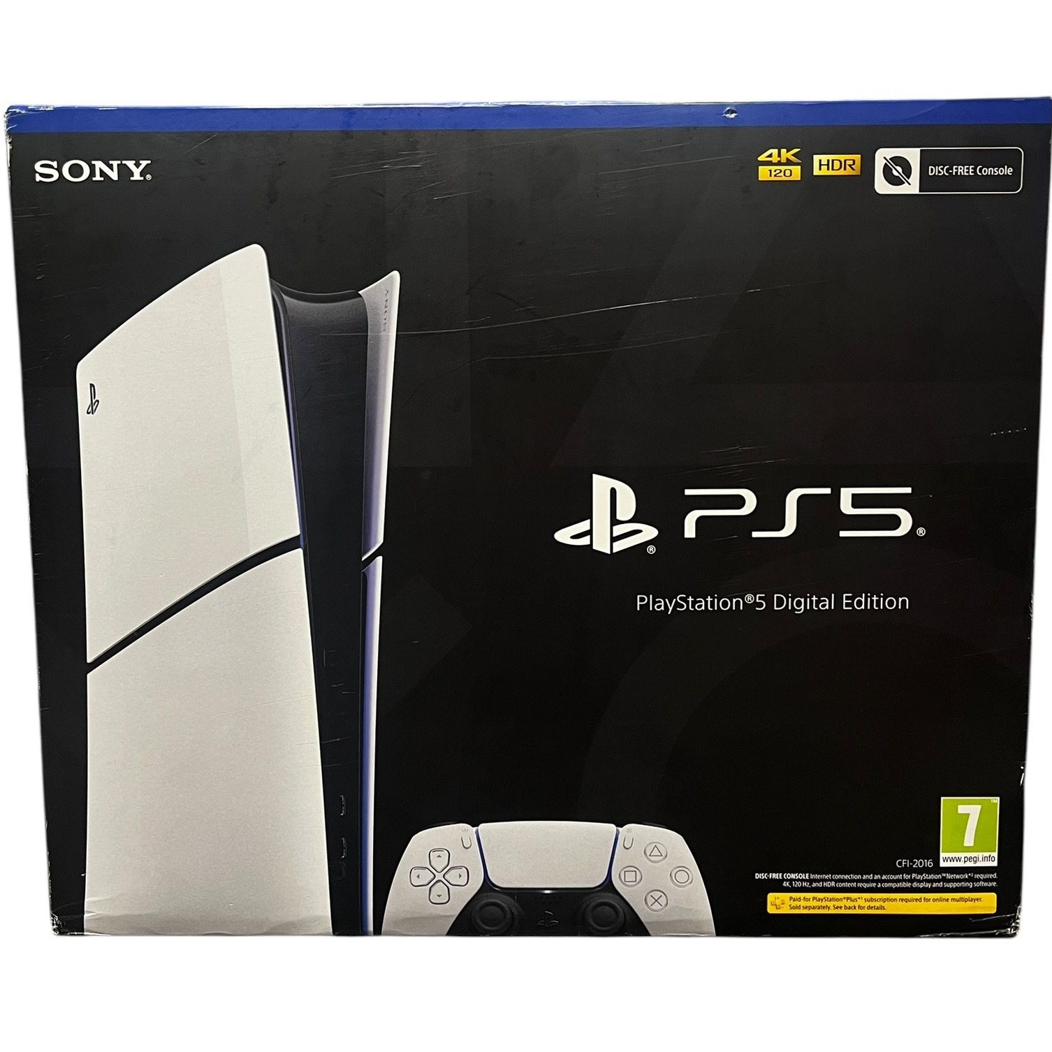 Product photo for Boxed: Sony PlayStation 5 Slim Digital Edition - White (825GB Storage, Used)