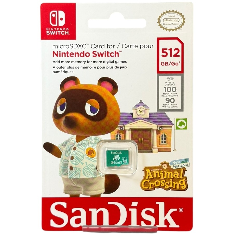Product photo for New: SanDisk MicroSDXC Card For Nintendo Switch - 512GB